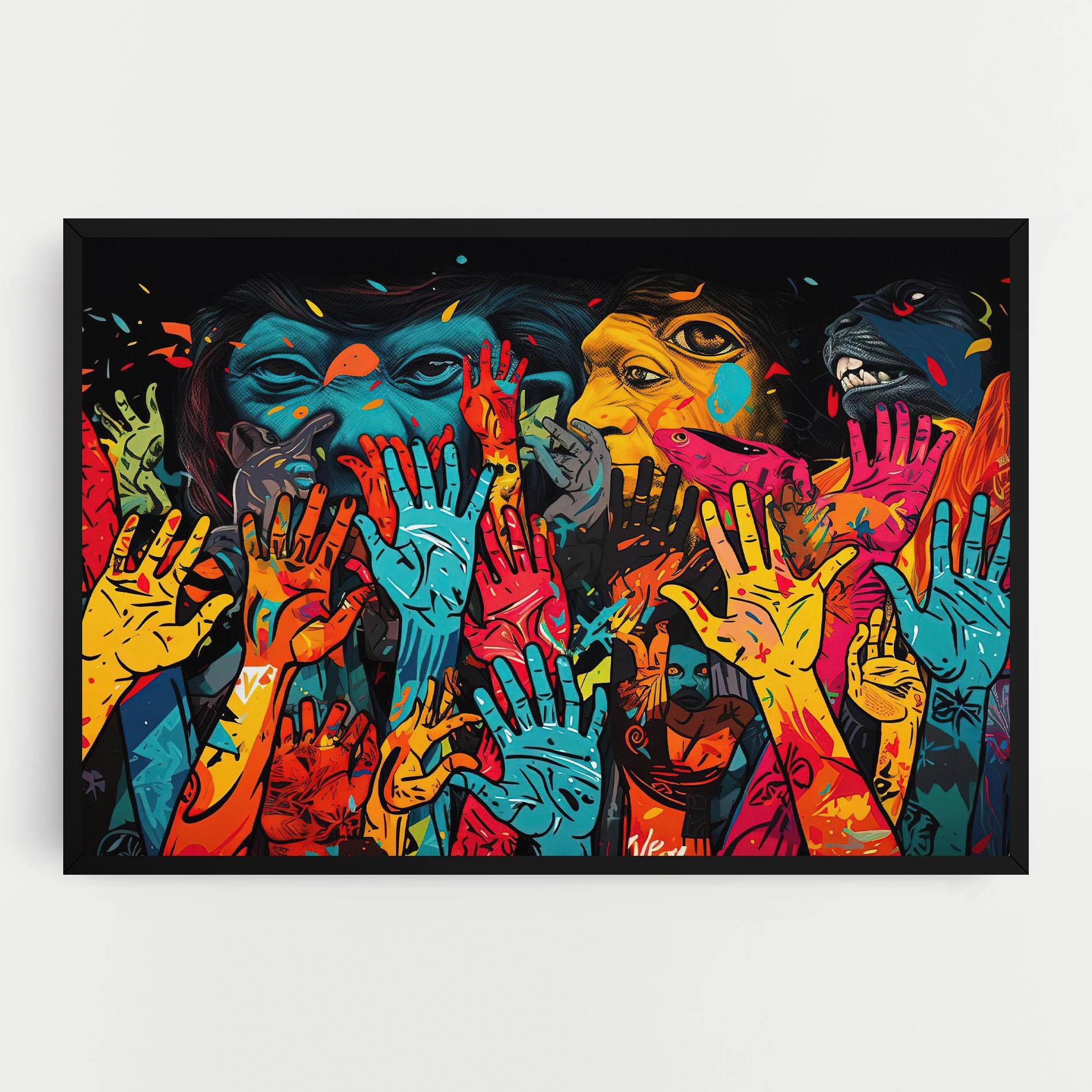 Vászonkép Colorful Hands mockup 0