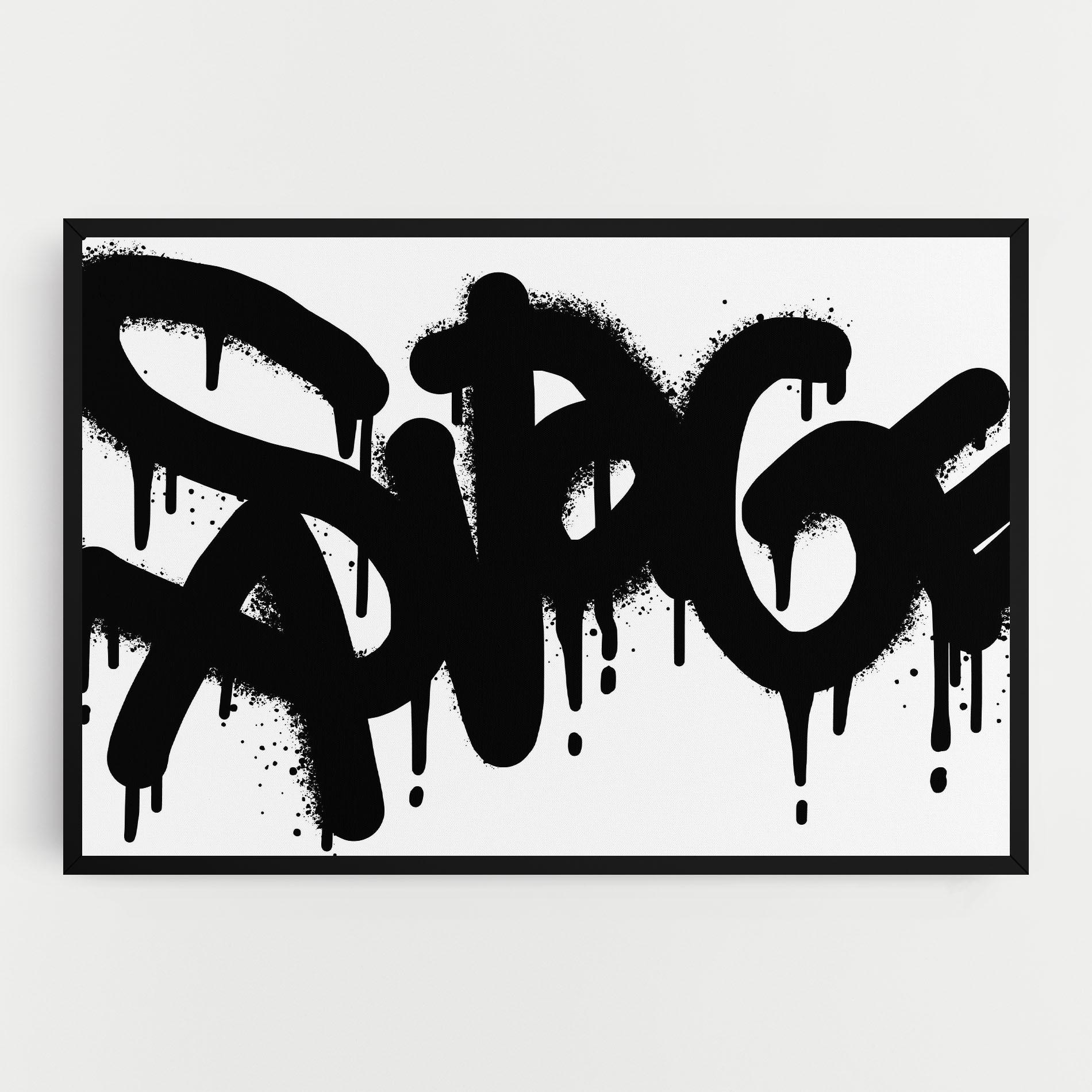 Vászonkép Graffiti Savage mockup 0