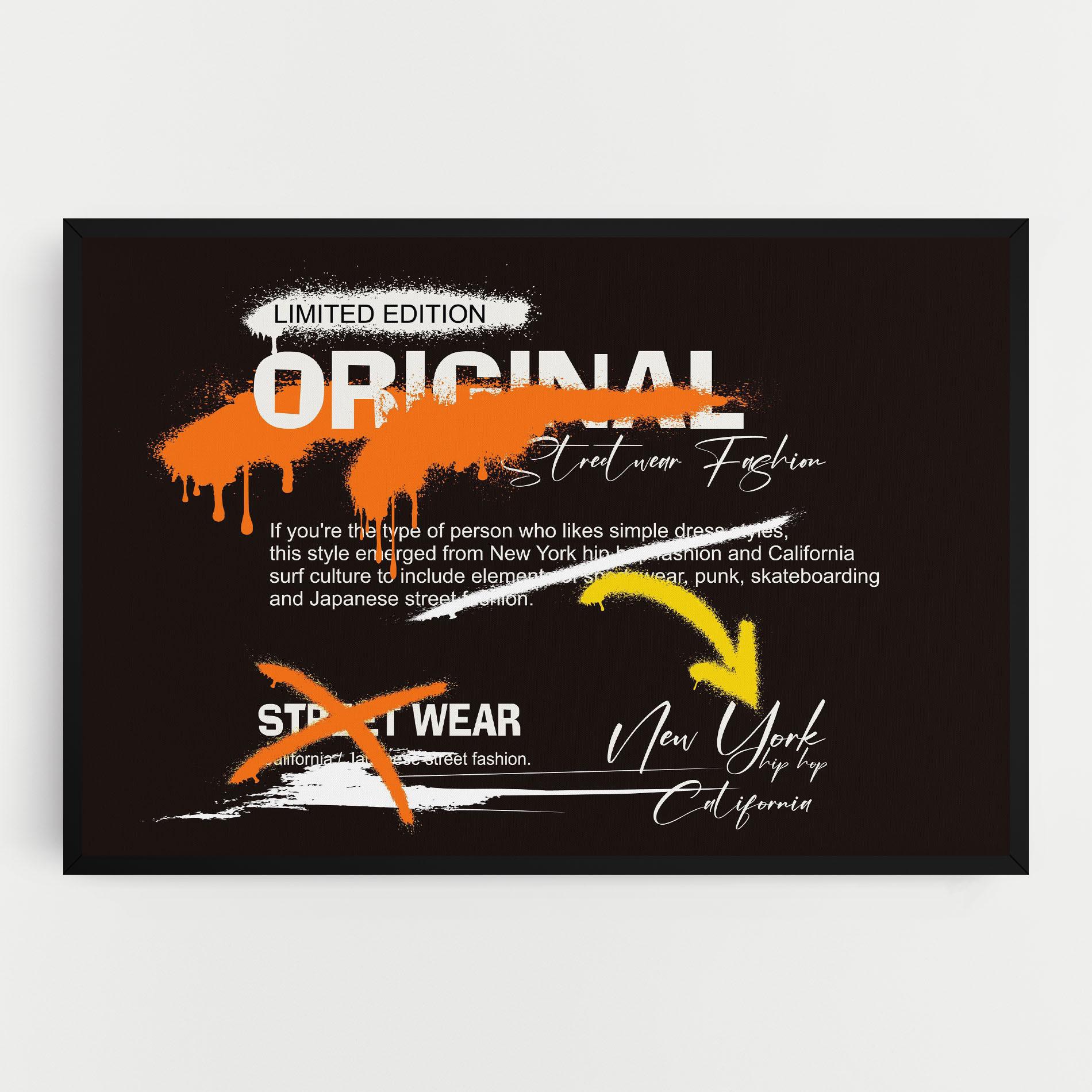 Vászonkép Original Style Graffiti mockup 0