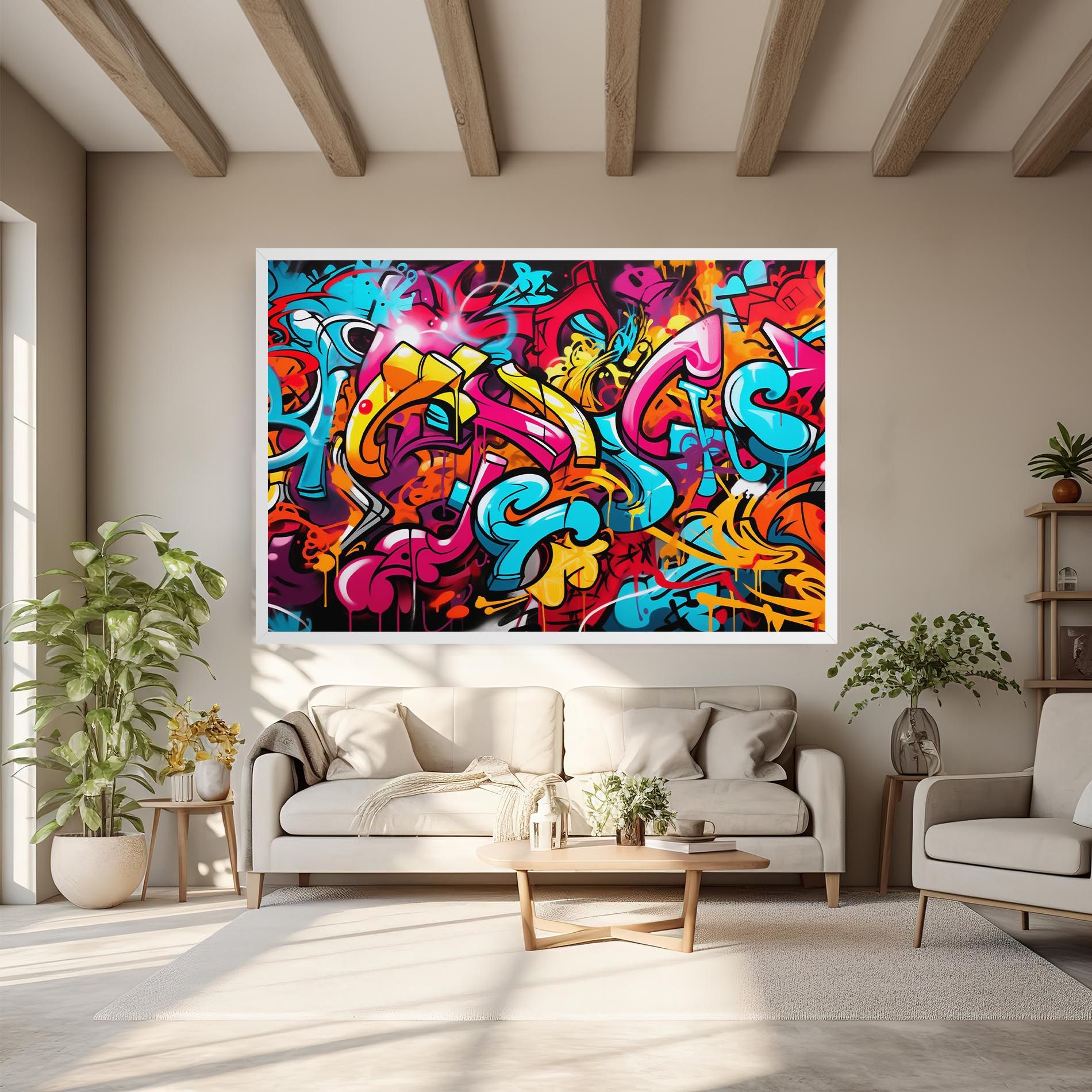 Abstract Graffiti mockup 6