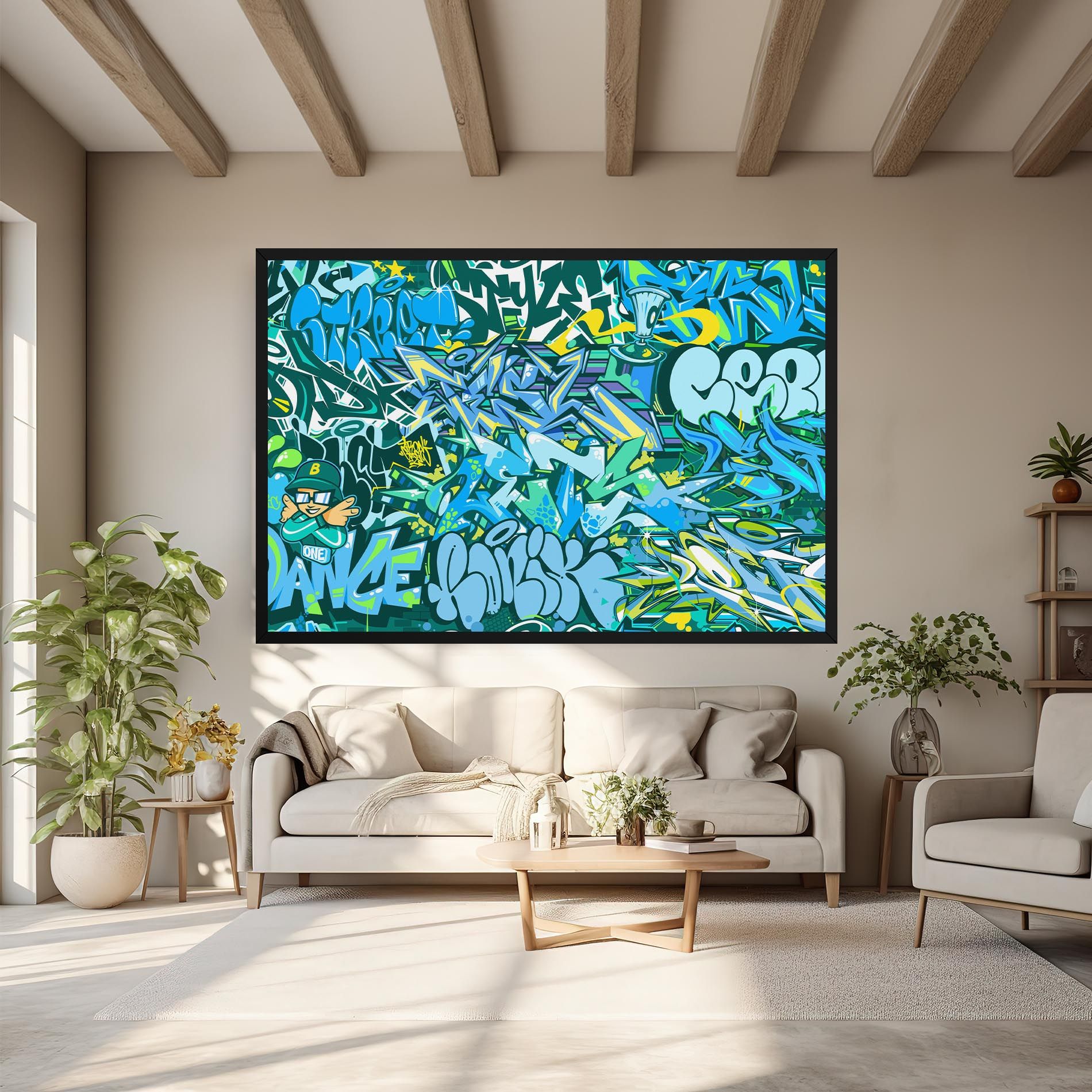 Be One Graffiti mockup 6