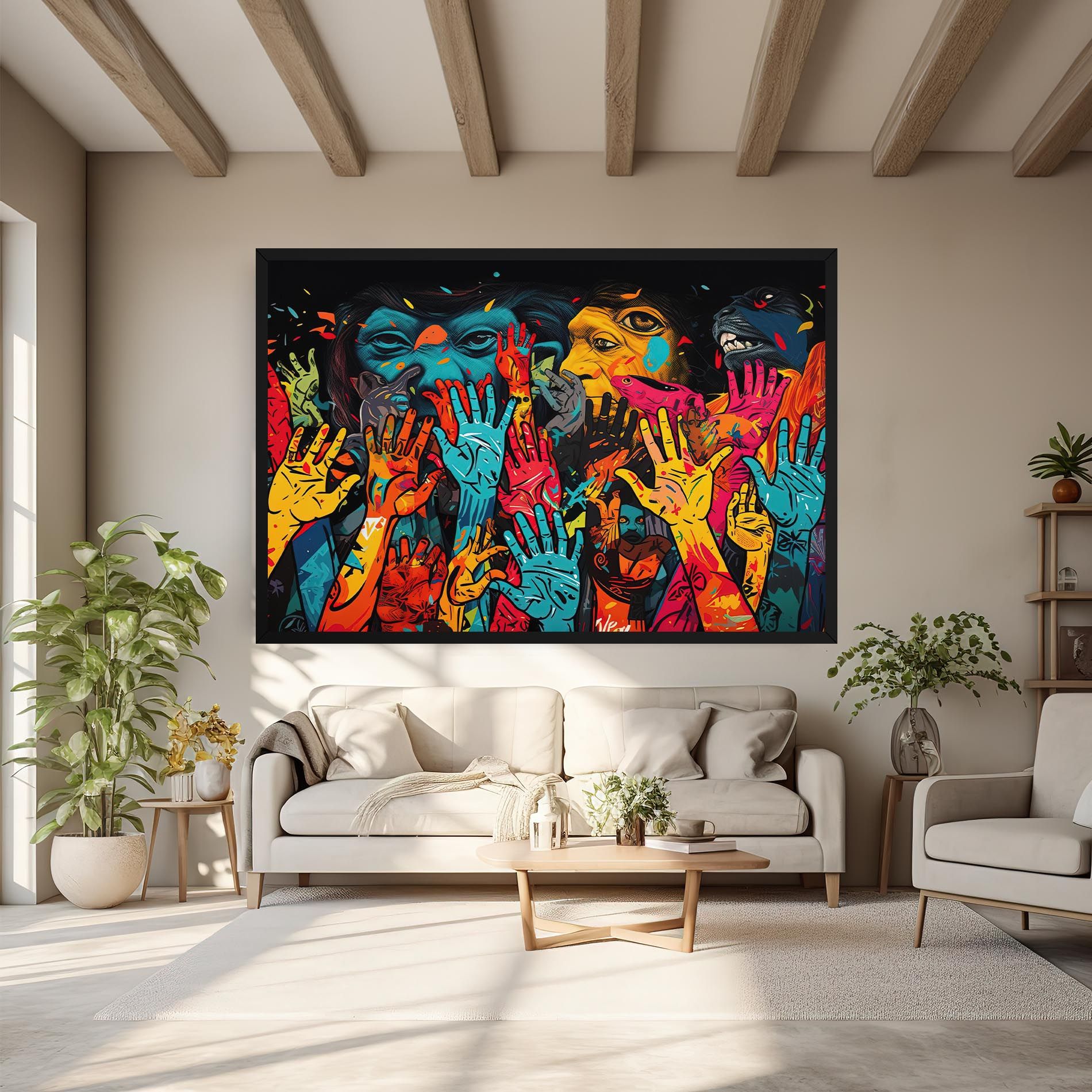 Colorful Hands mockup 6