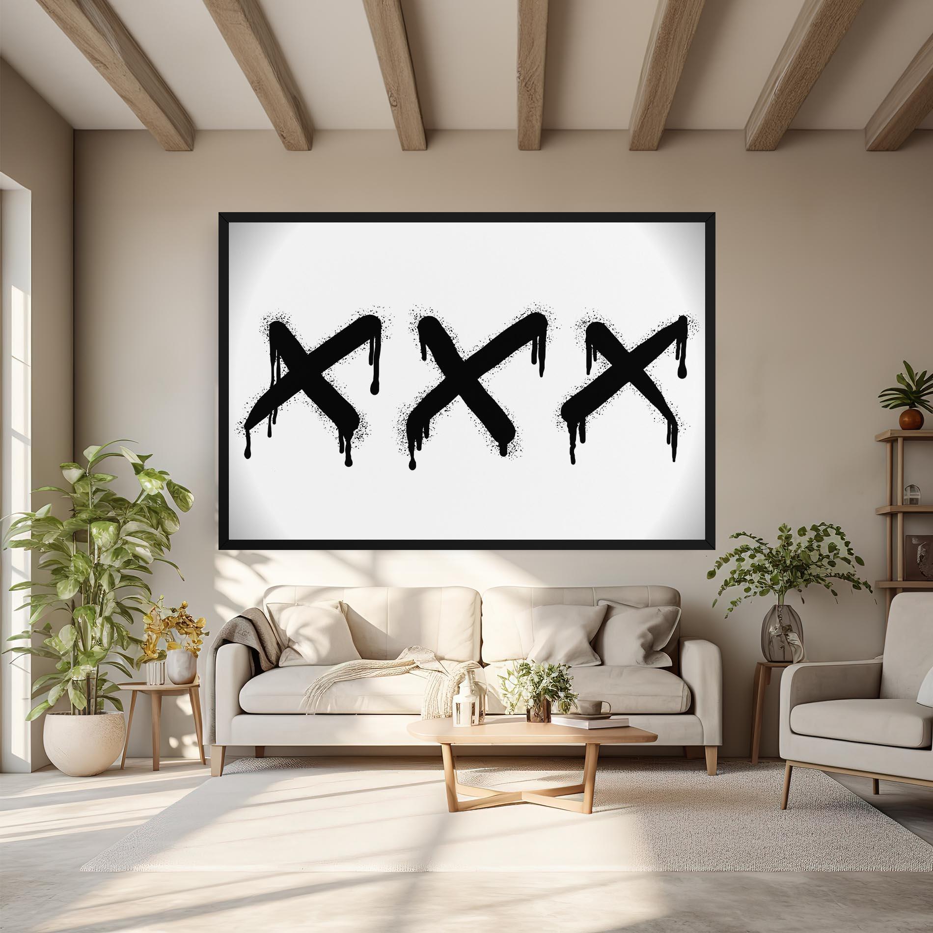 Vászonkép Grafiti X Spray mockup 6