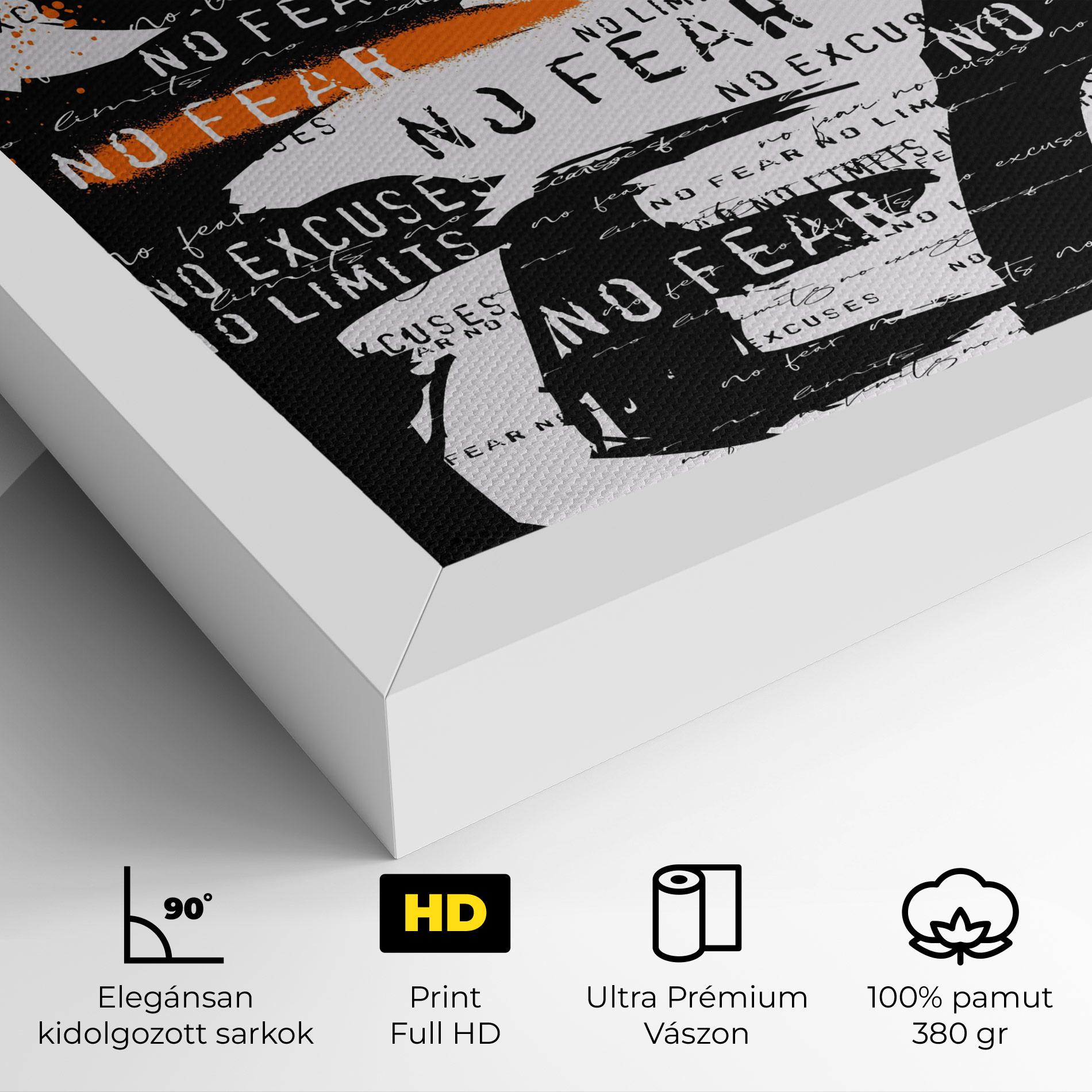 Vászonkép No Fear Graffiti mockup 4