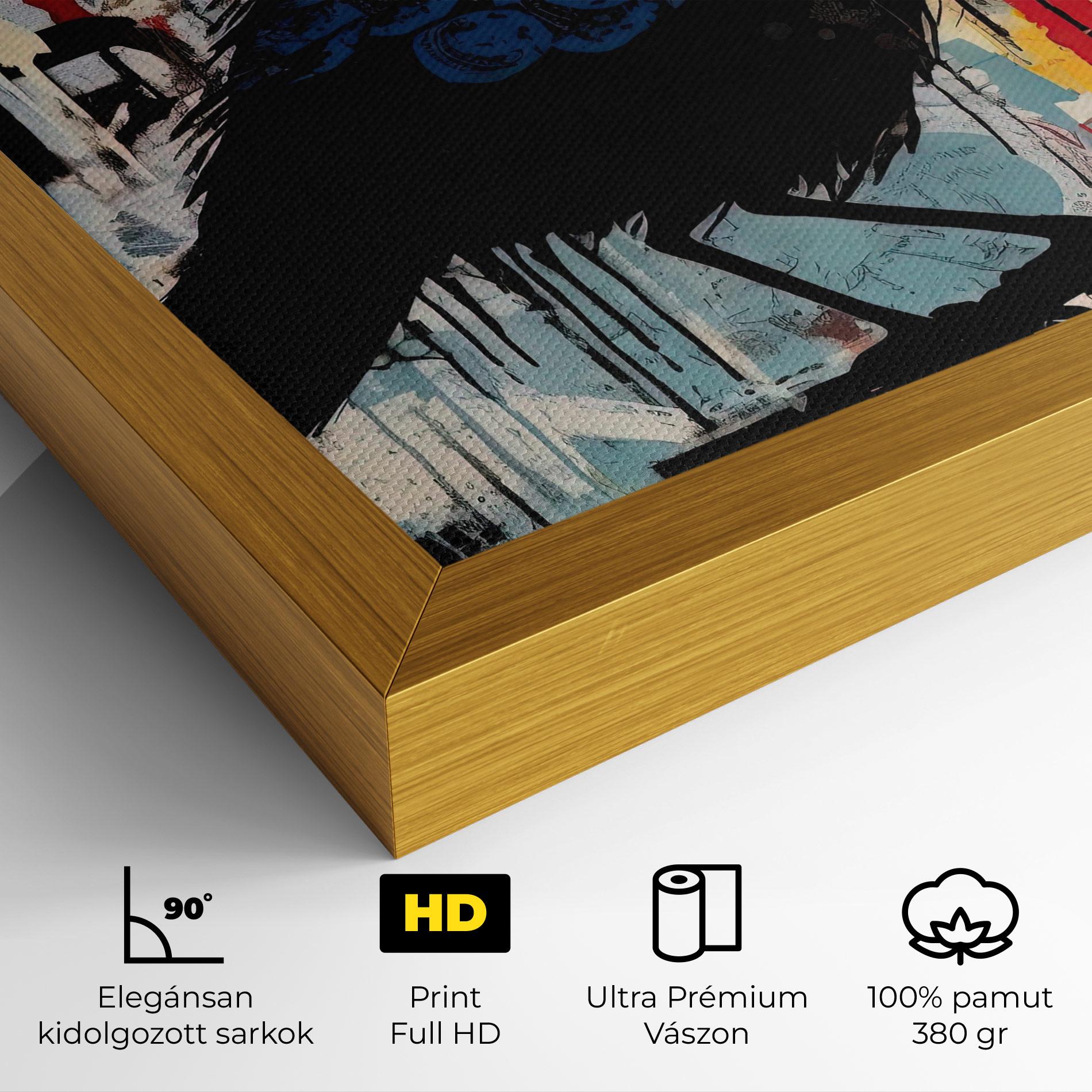 Vászonkép Bird Old Doodle mockup 4