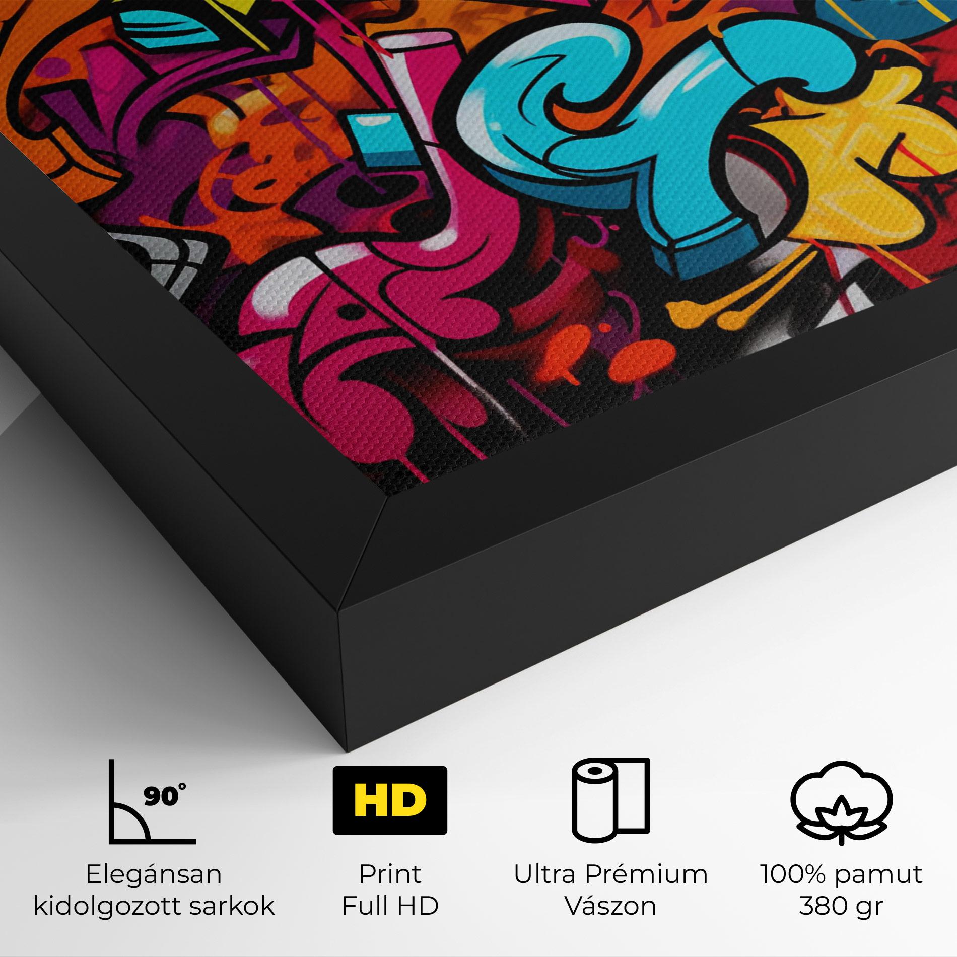 Vászonkép Abstract Graffiti mockup 4