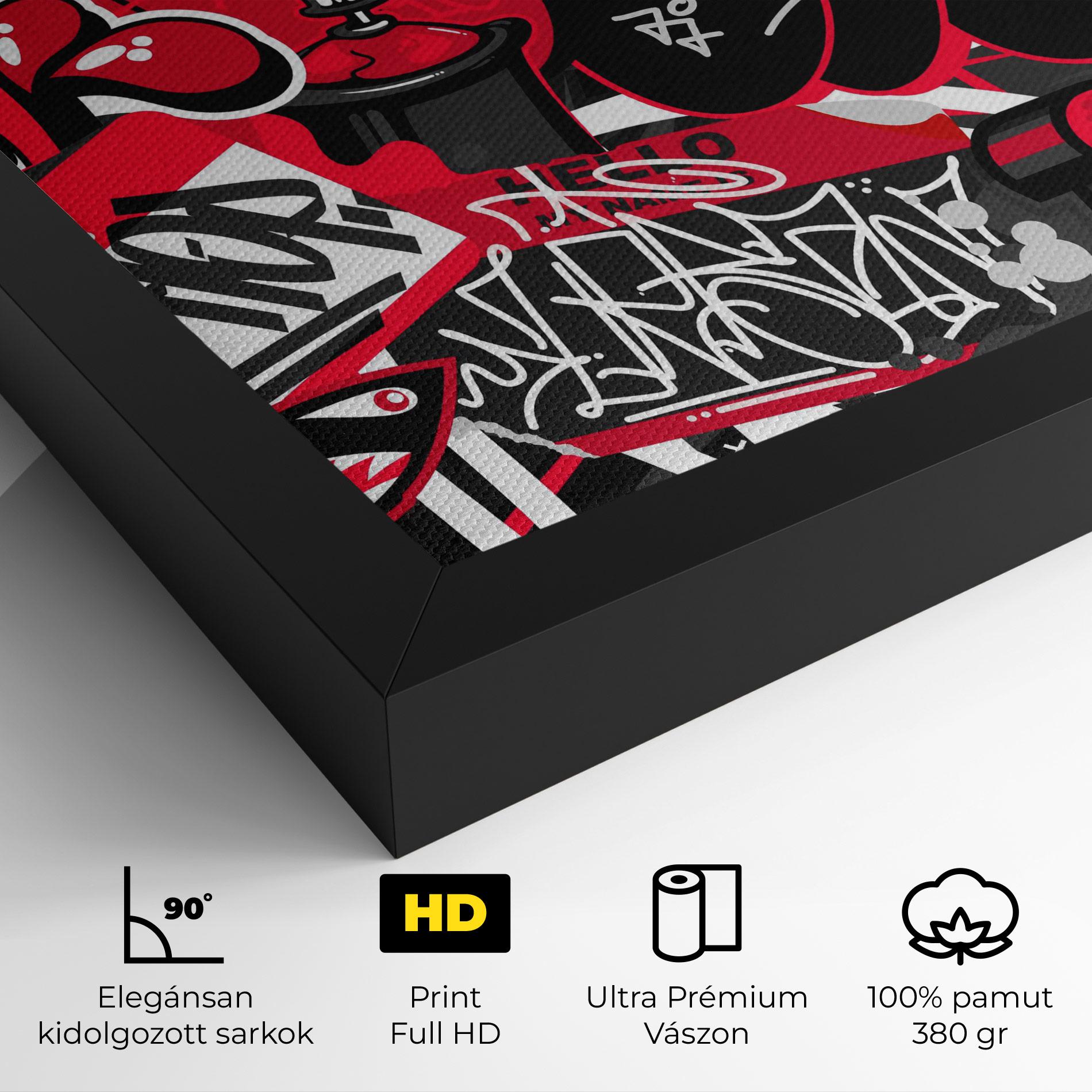 Vászonkép Hip Hop Graffiti mockup 4