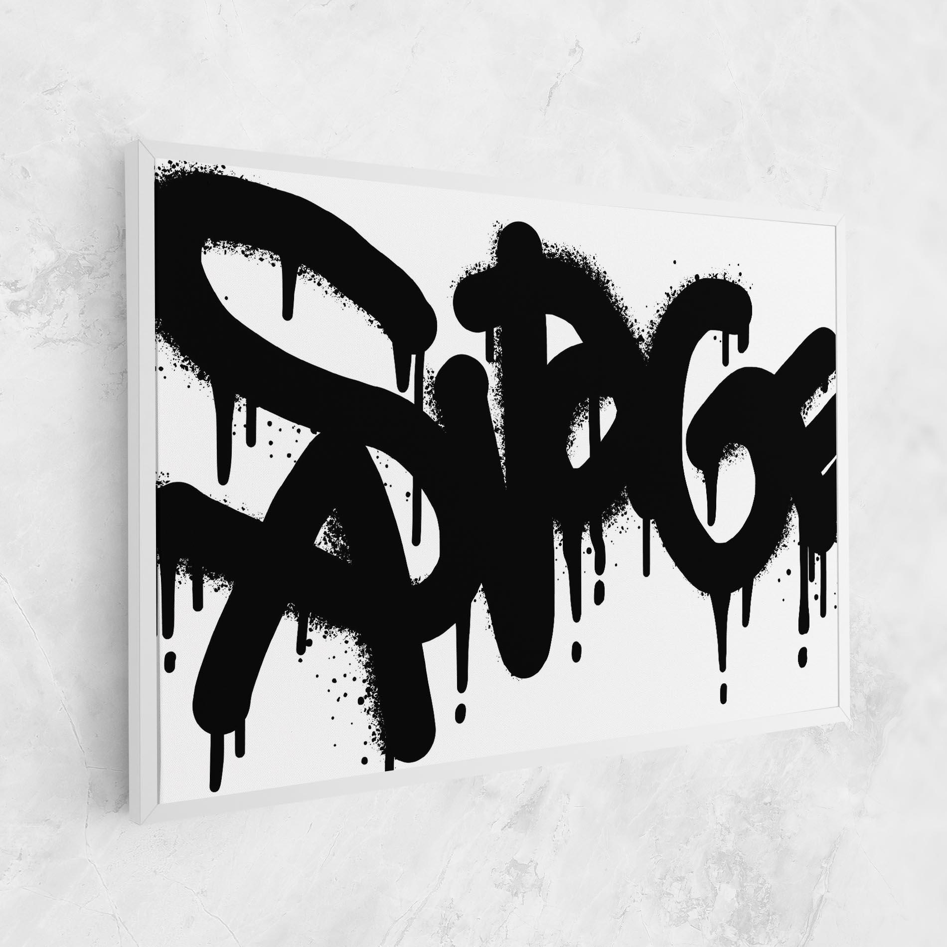 Vászonkép Graffiti Savage mockup 1