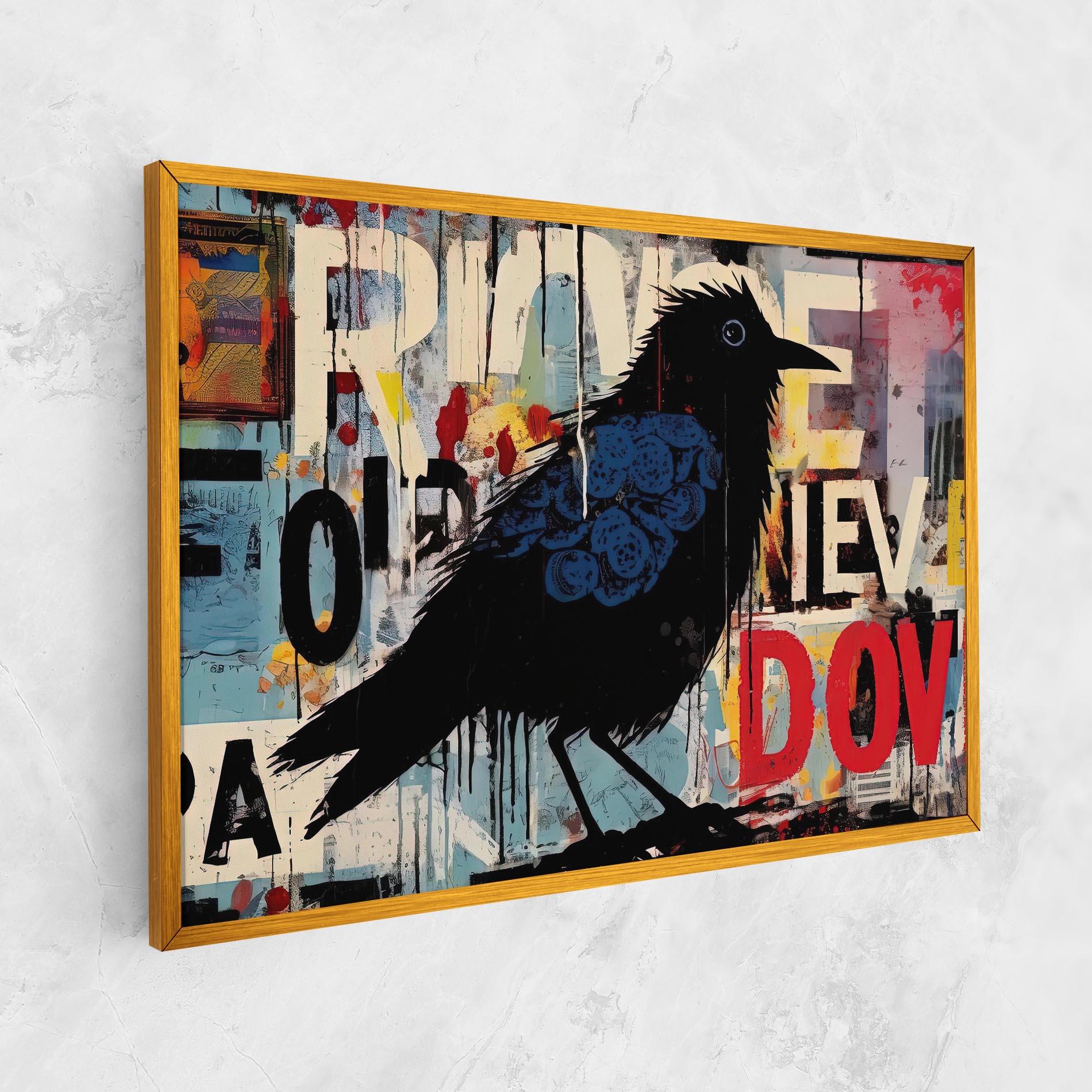 Vászonkép Bird Old Doodle mockup 1