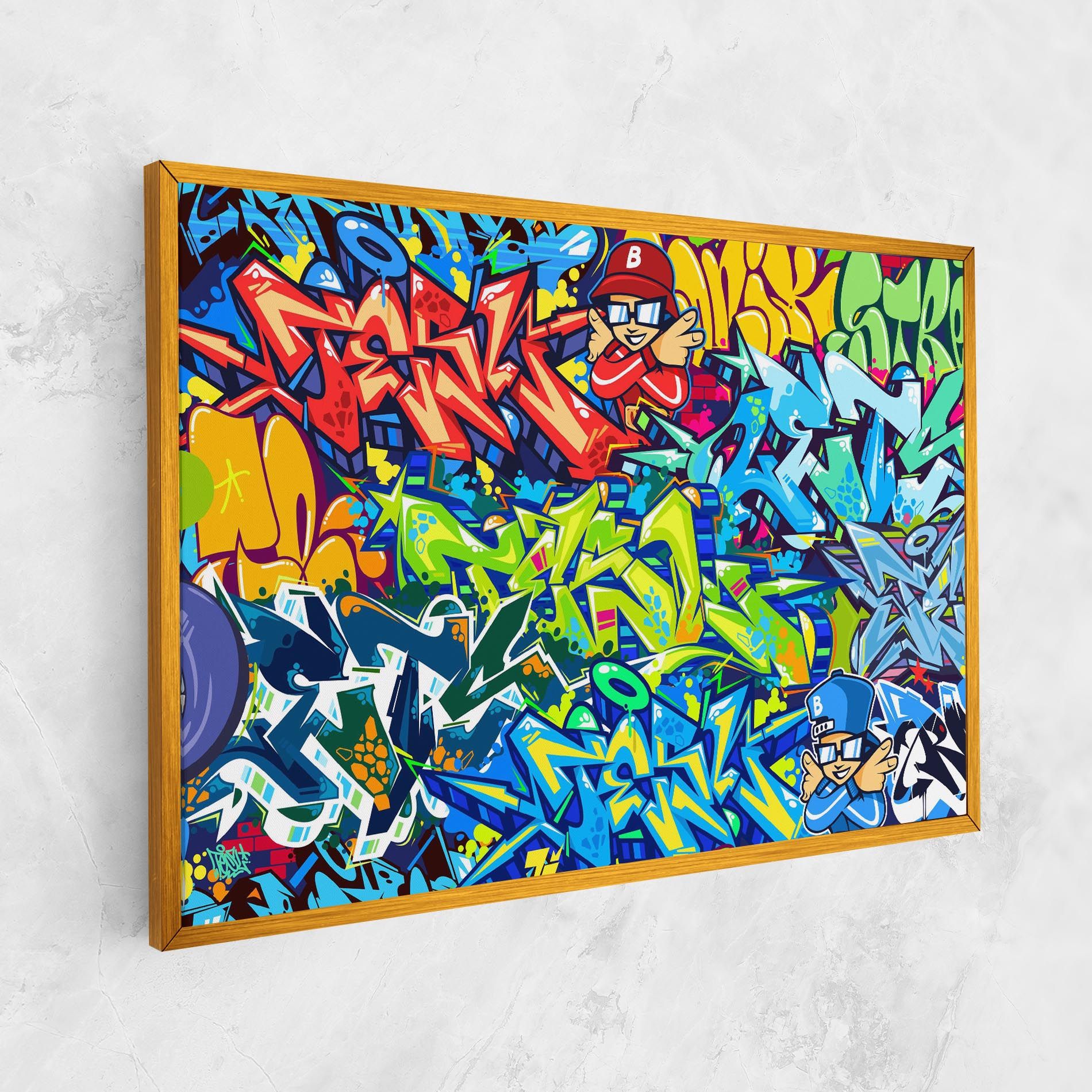 Colorful Graffiti mockup 1