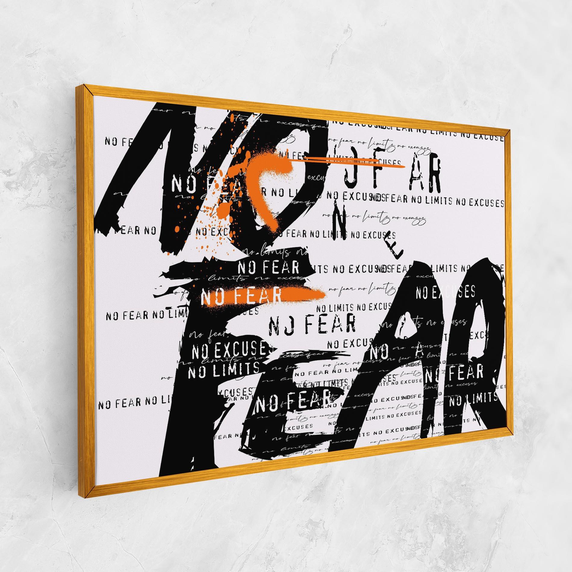 Vászonkép No Fear Graffiti mockup 1