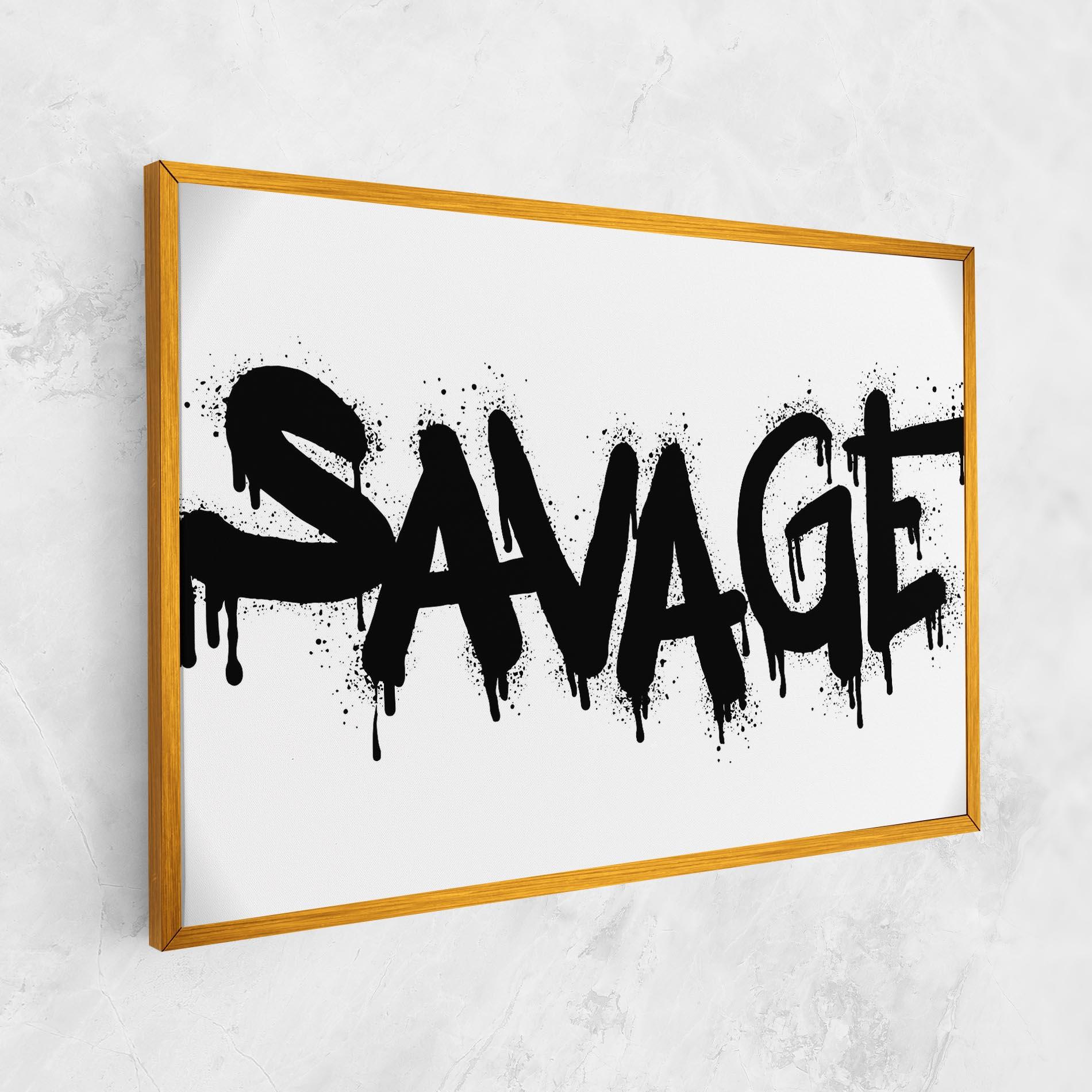 Vászonkép Savage Graffiti Spray mockup 1