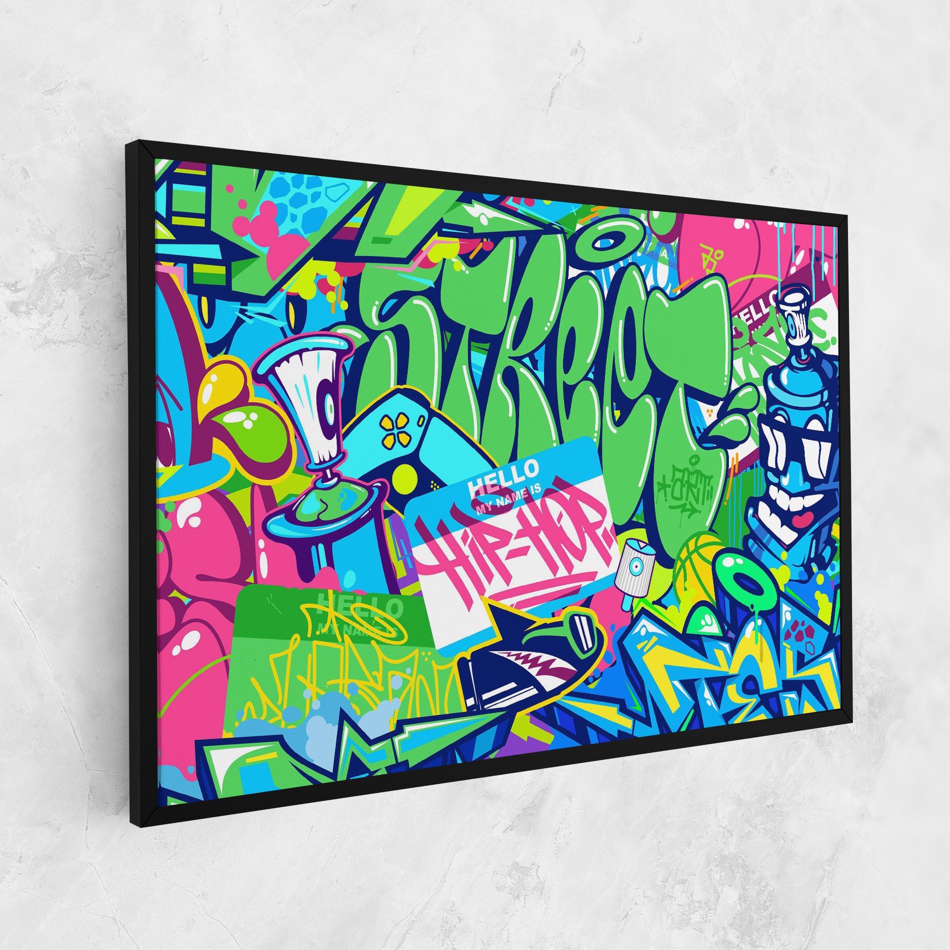Vászonkép Colorful Hip Hop mockup 1