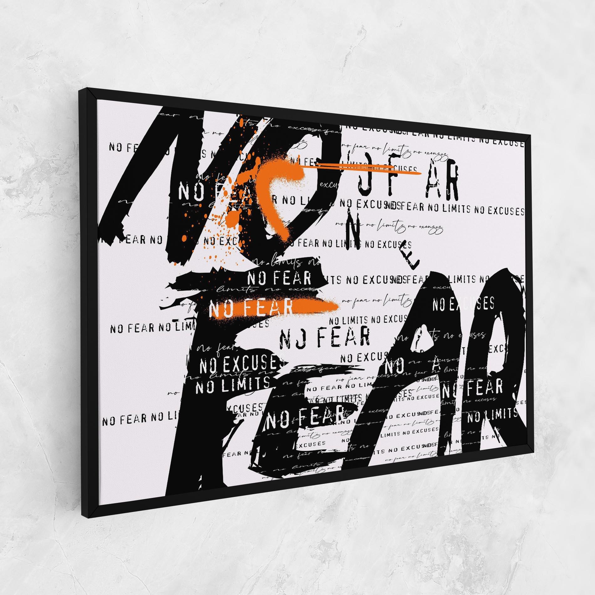 Vászonkép No Fear Graffiti mockup 1