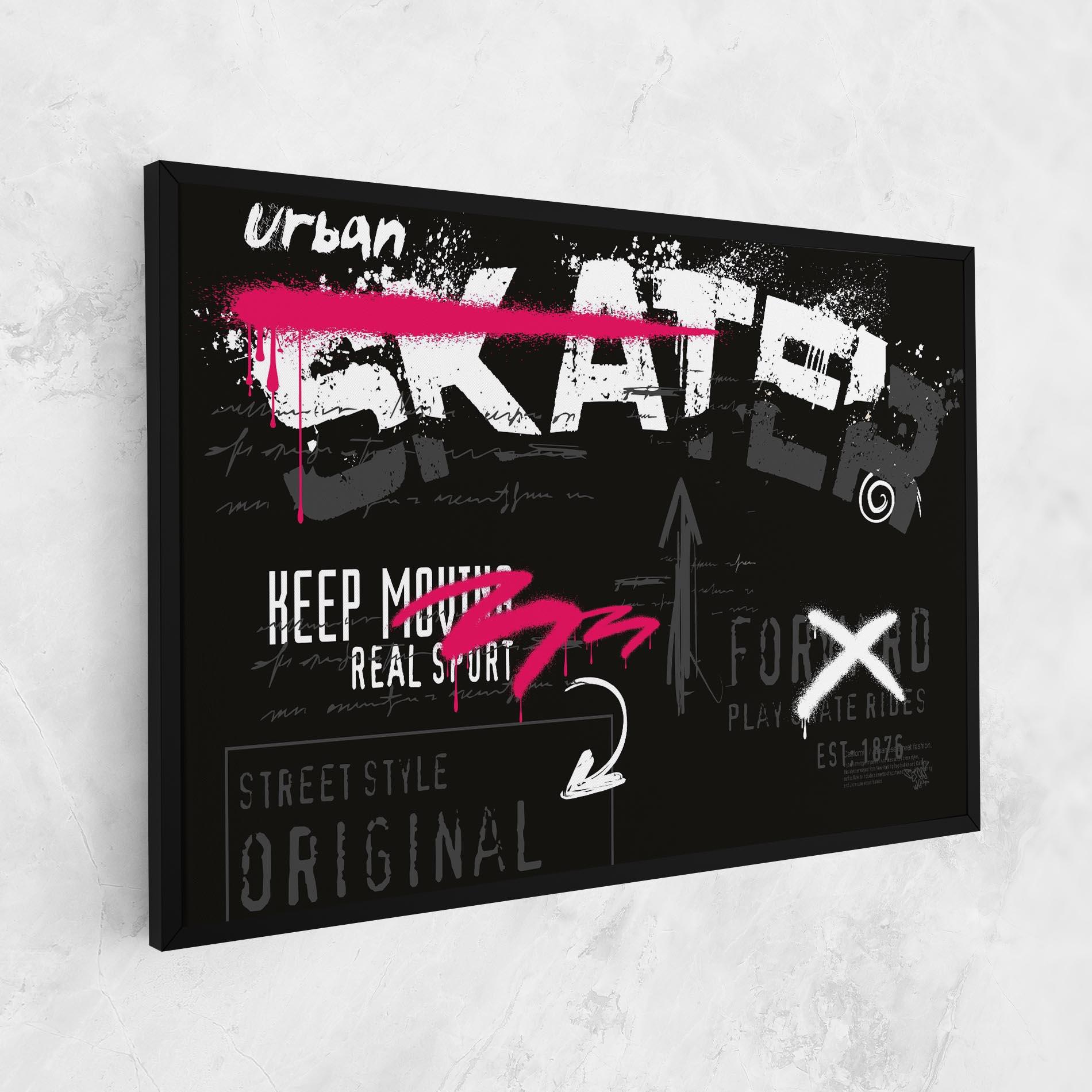 Vászonkép Skater Spray mockup 1