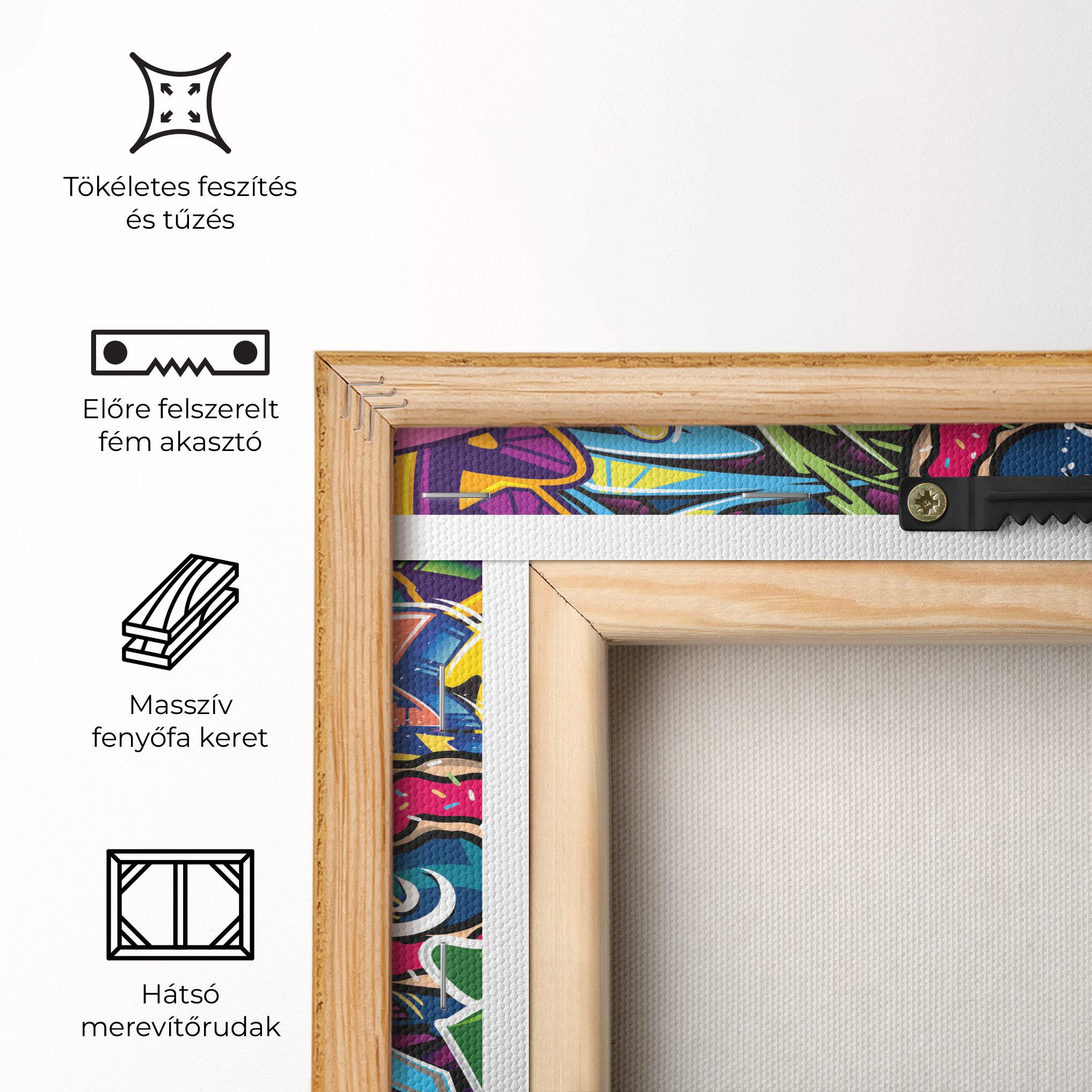 Vászonkép Graffiti Letters mockup 5