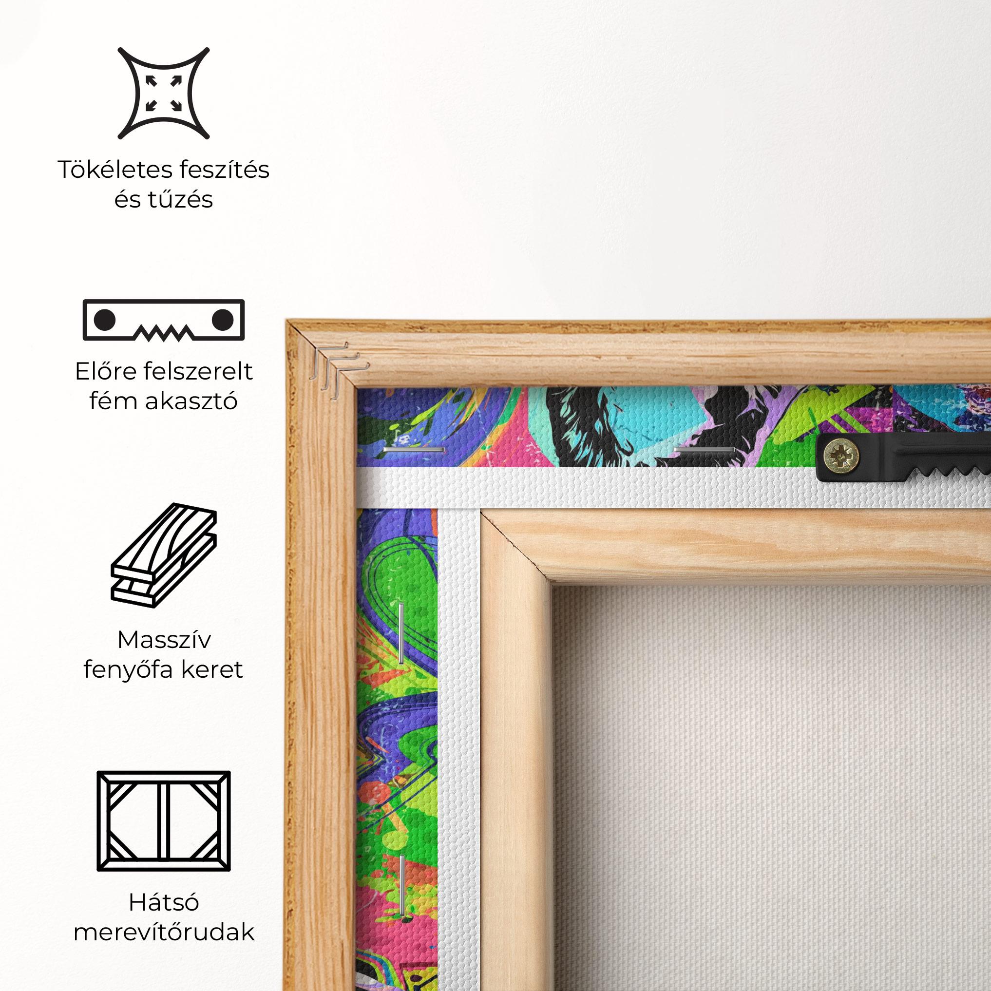 Vászonkép Graffity Bulldog mockup 5