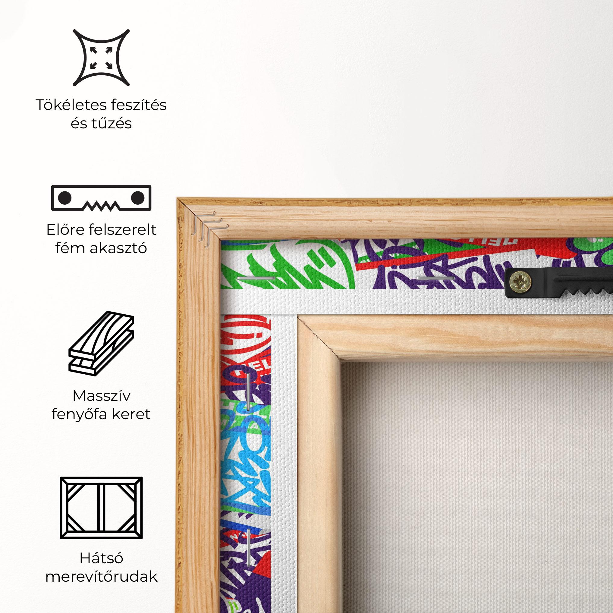 Vászonkép Hello Graffiti Name mockup 5