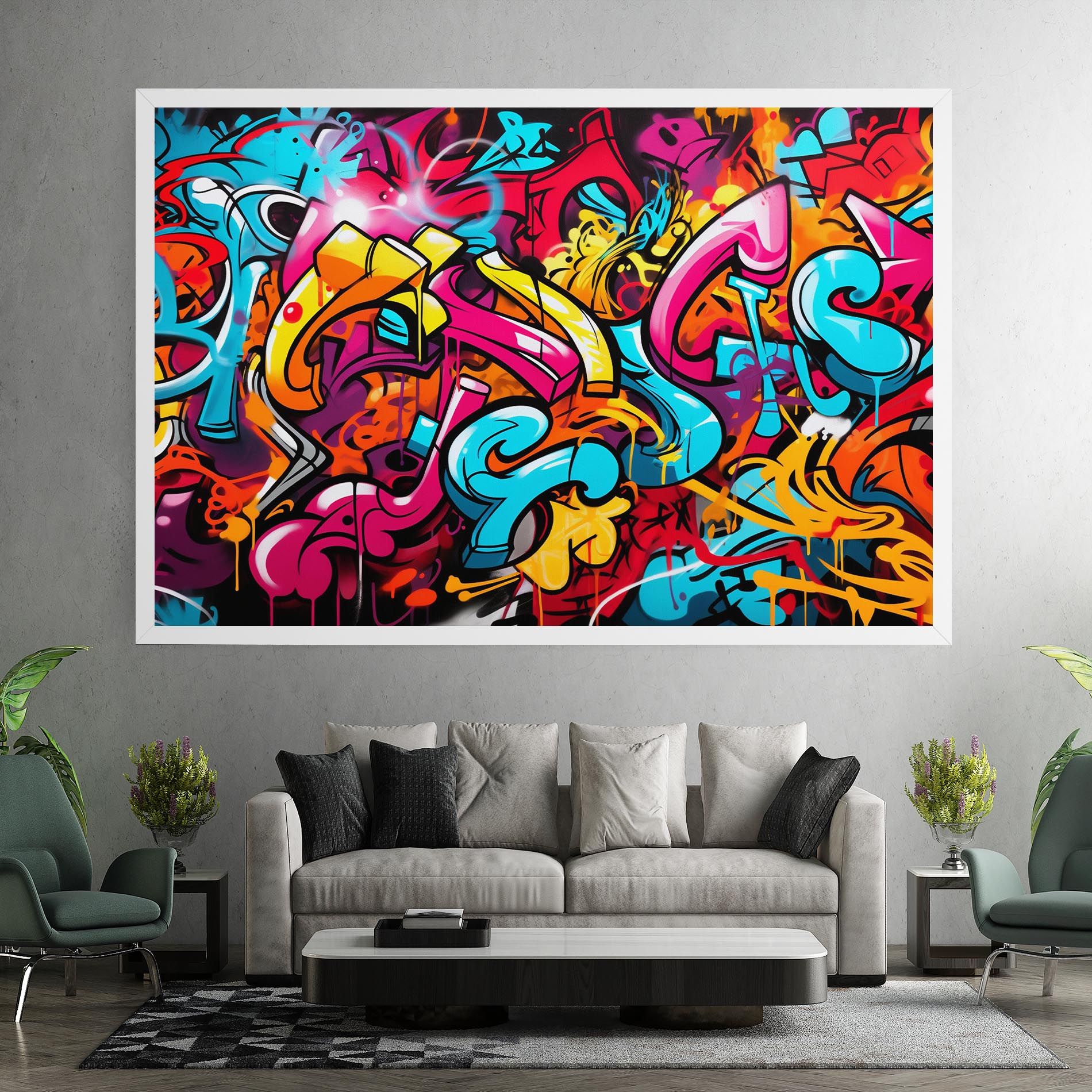 Abstract Graffiti mockup 7