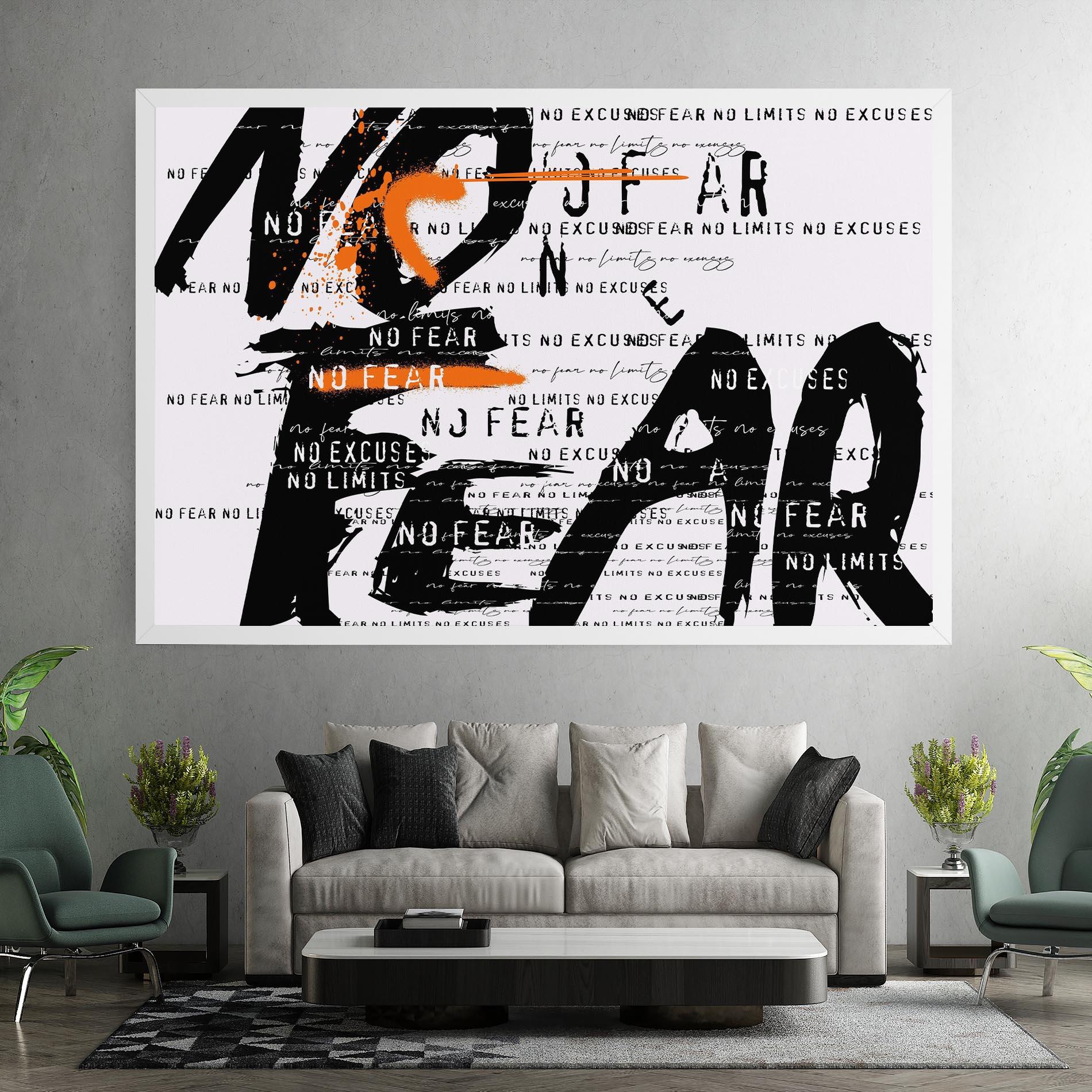 Vászonkép No Fear Graffiti mockup 7