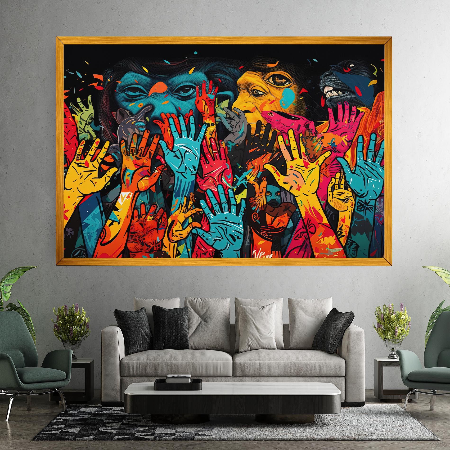Colorful Hands mockup 7