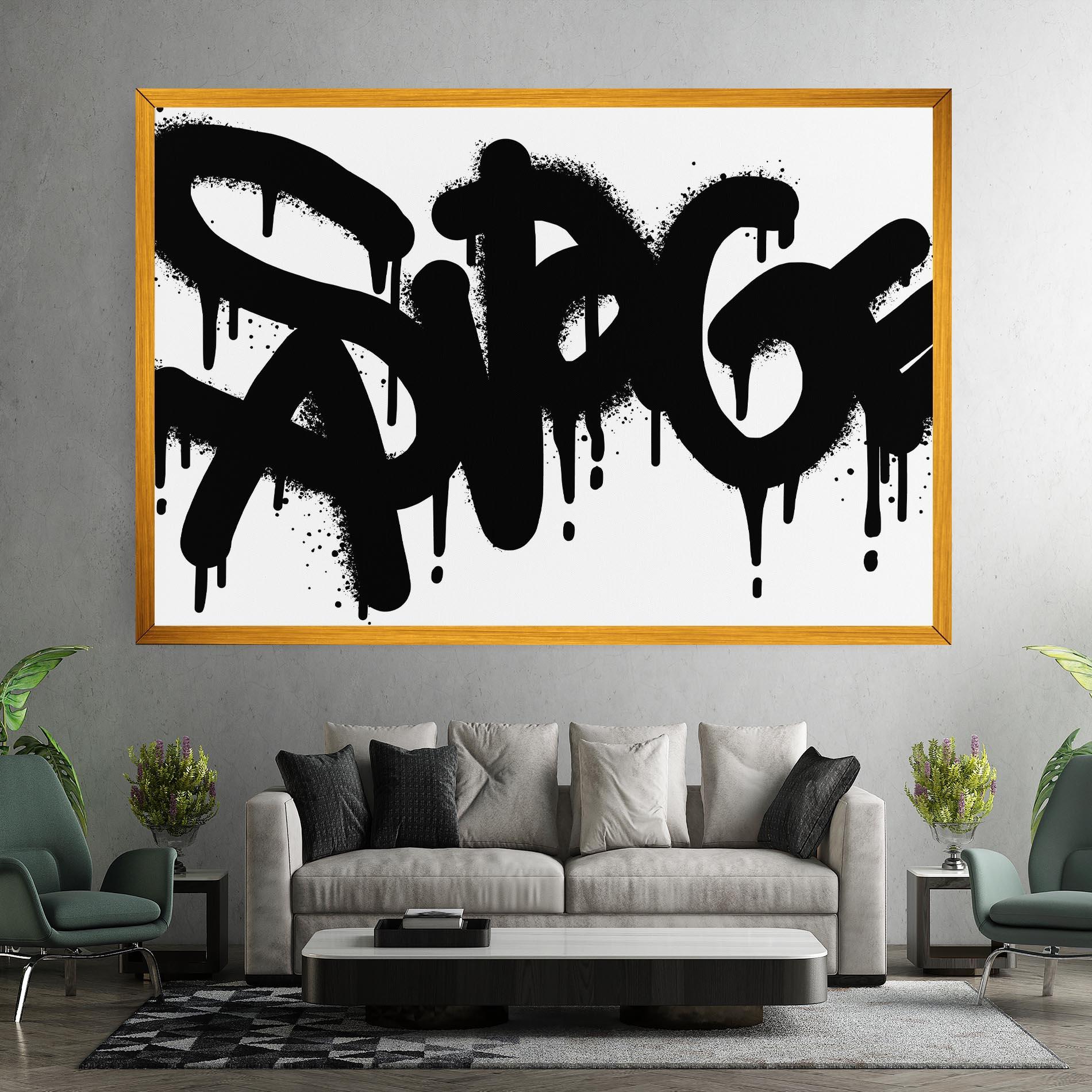 Vászonkép Graffiti Savage mockup 7