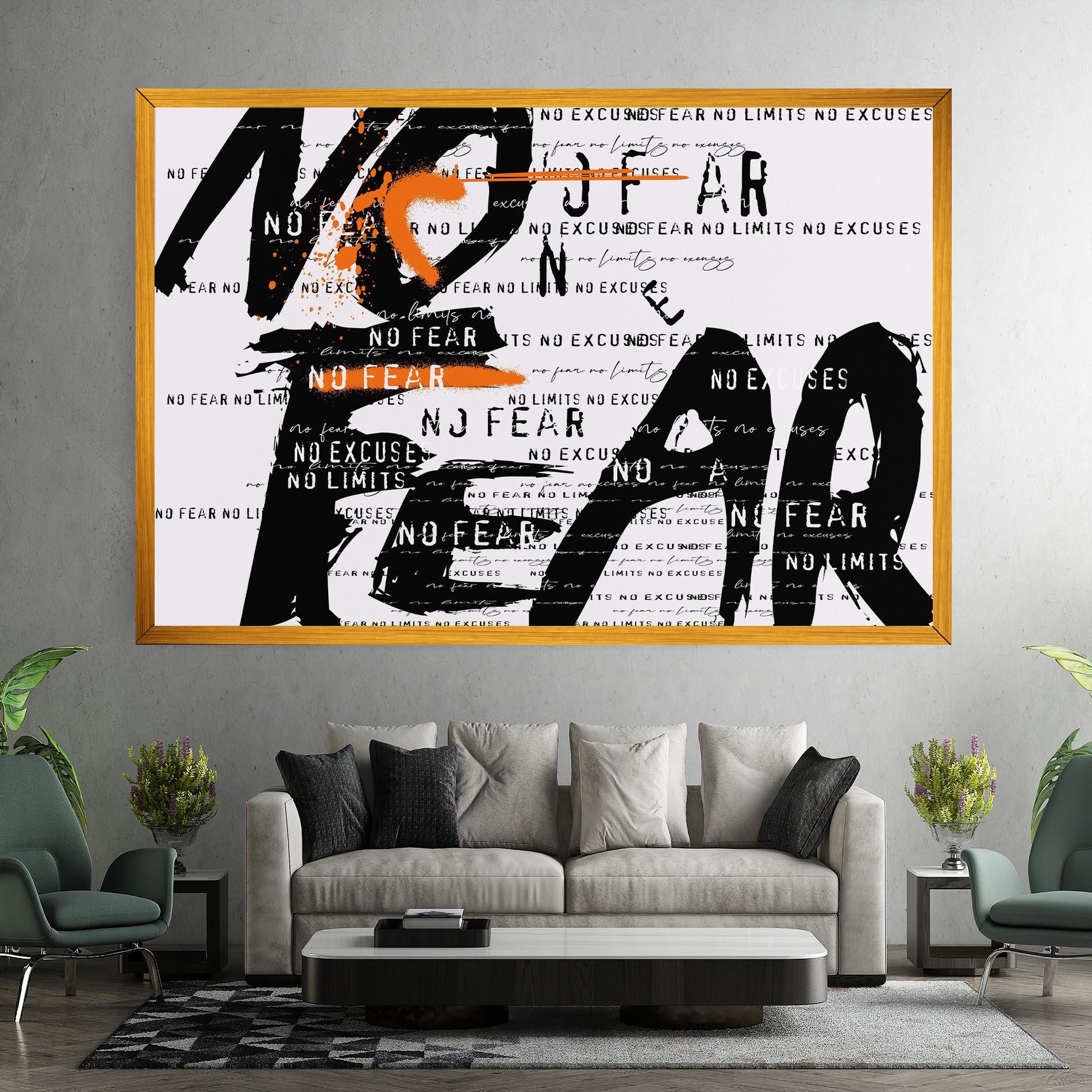 Vászonkép No Fear Graffiti mockup 7