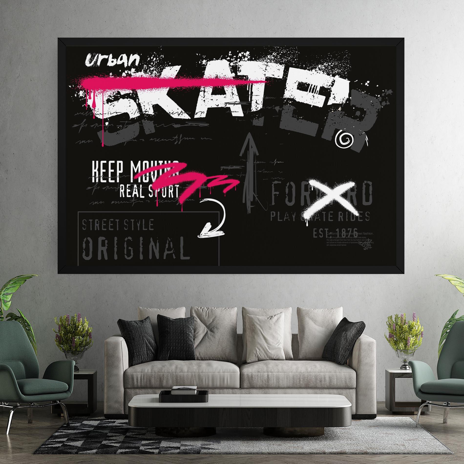 Vászonkép Skater Spray mockup 7