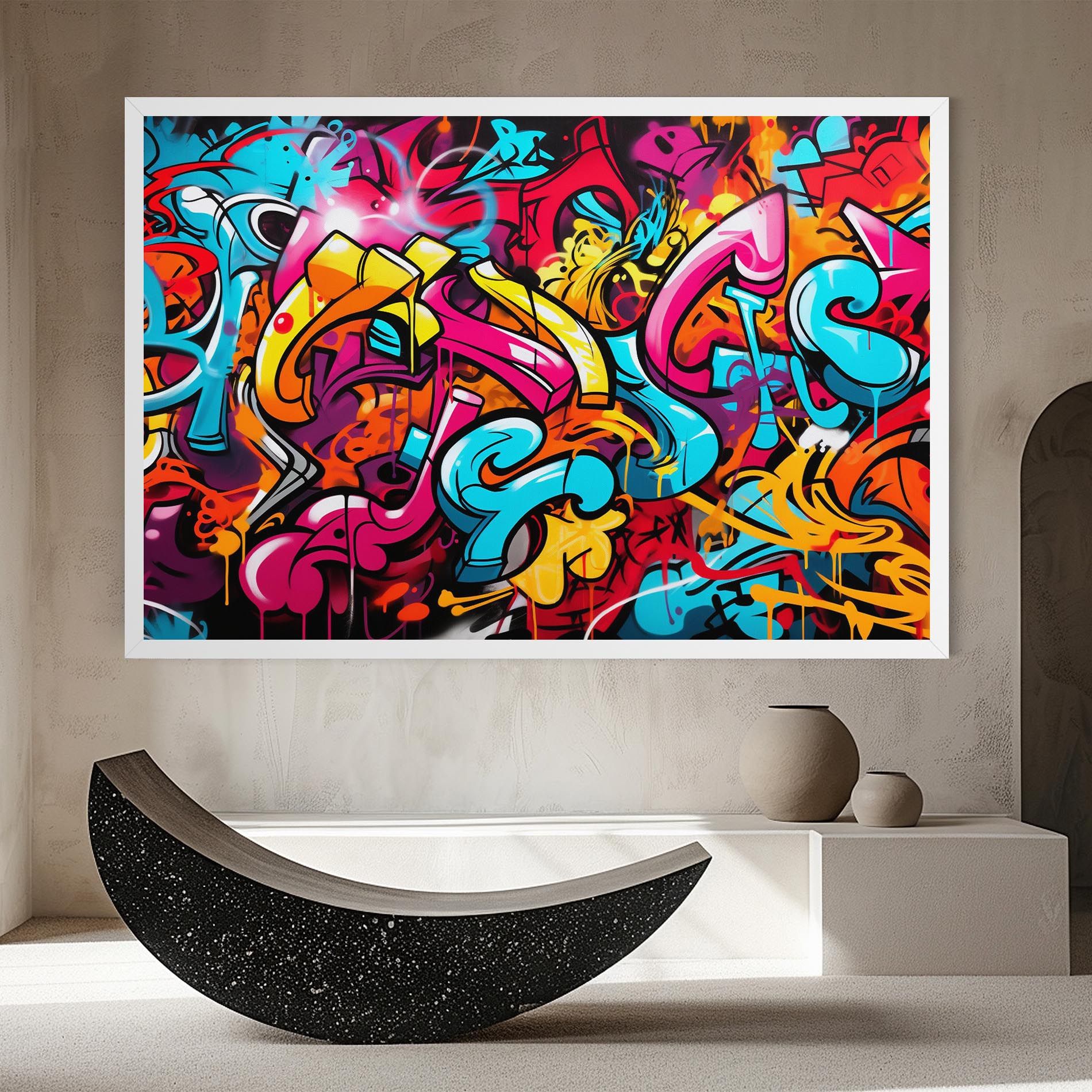 Abstract Graffiti mockup 8