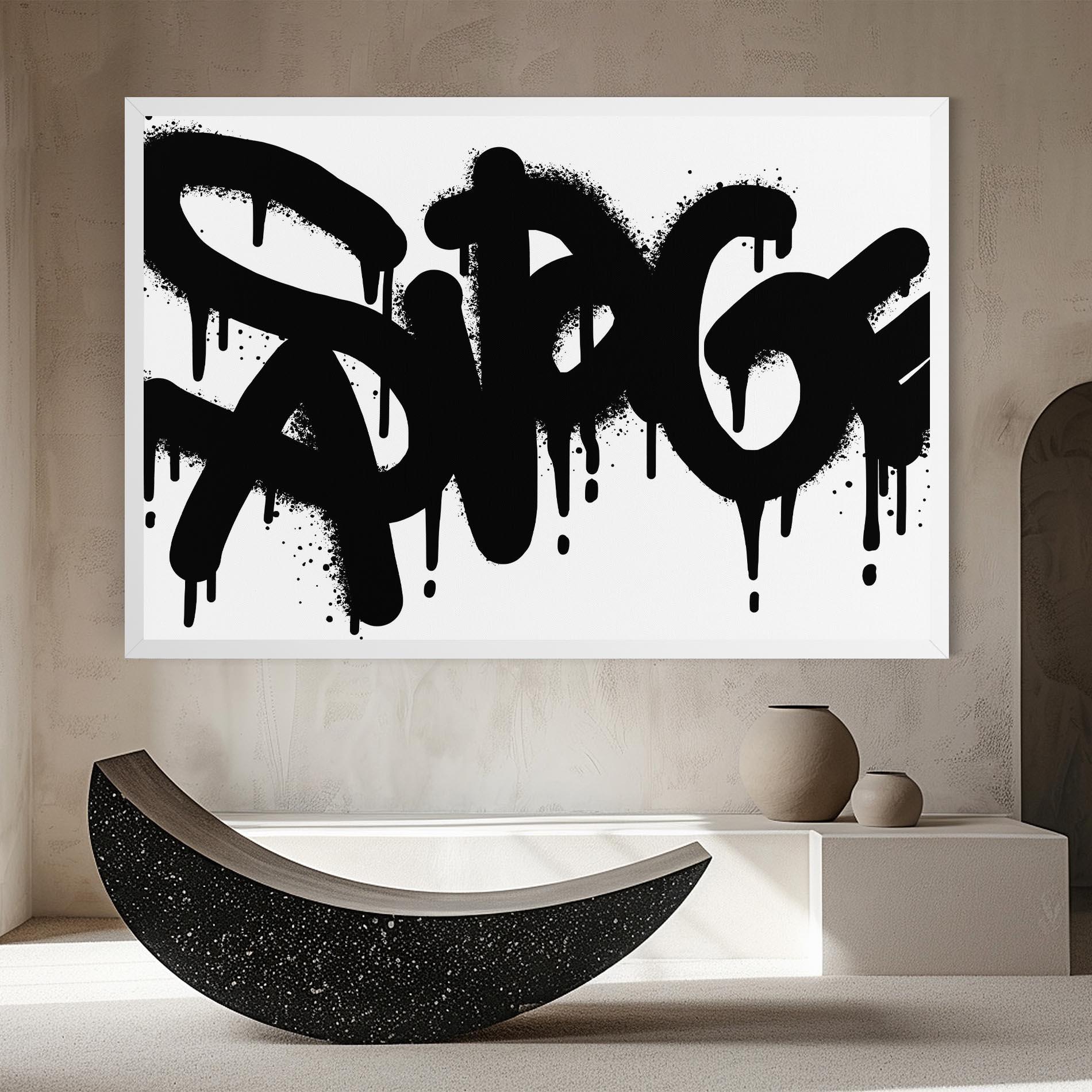 Vászonkép Graffiti Savage mockup 8