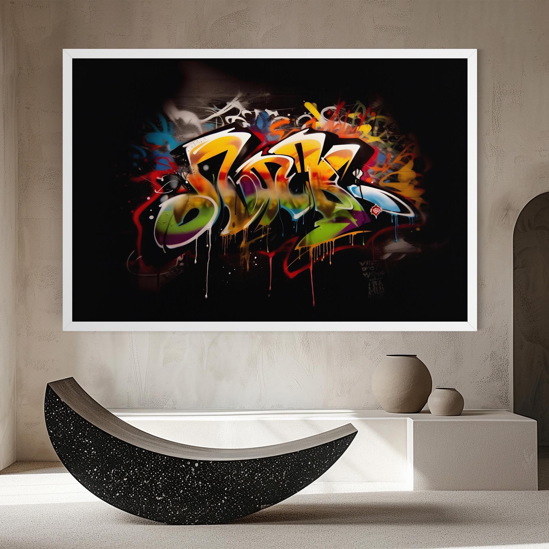 Graffiti Style Wall mockup 8