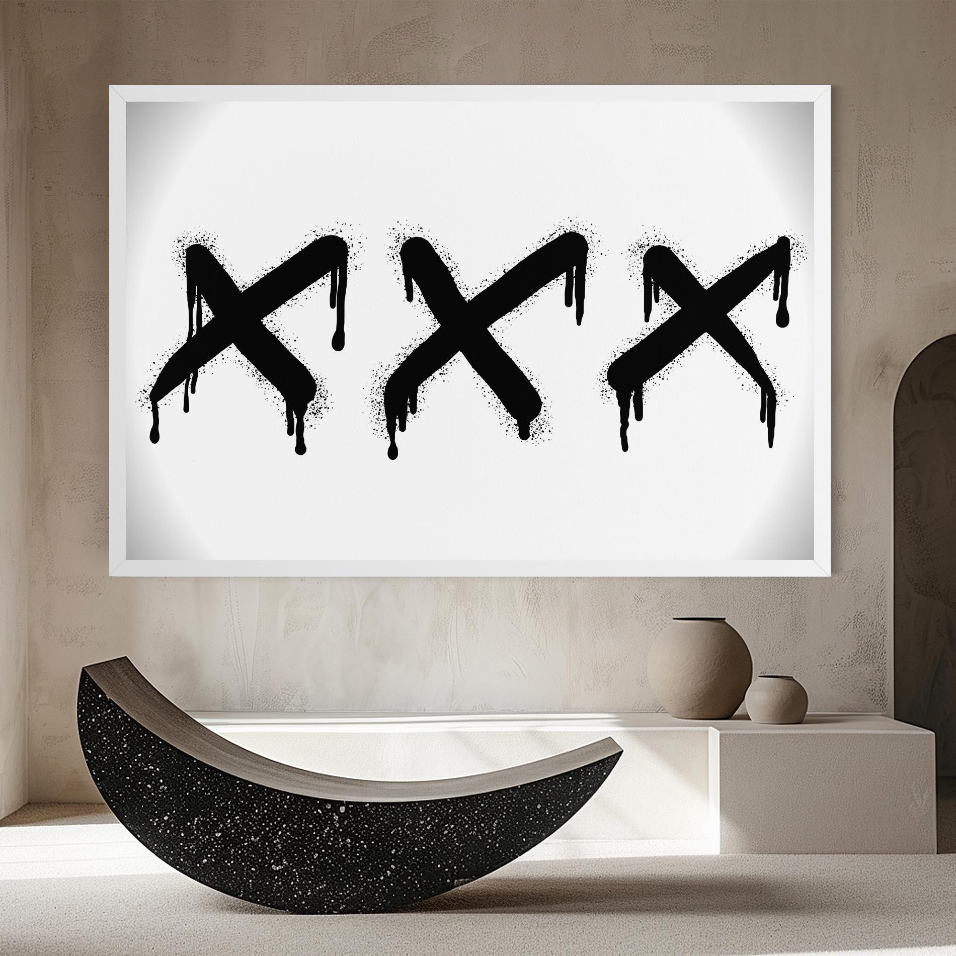 Vászonkép Grafiti X Spray mockup 8