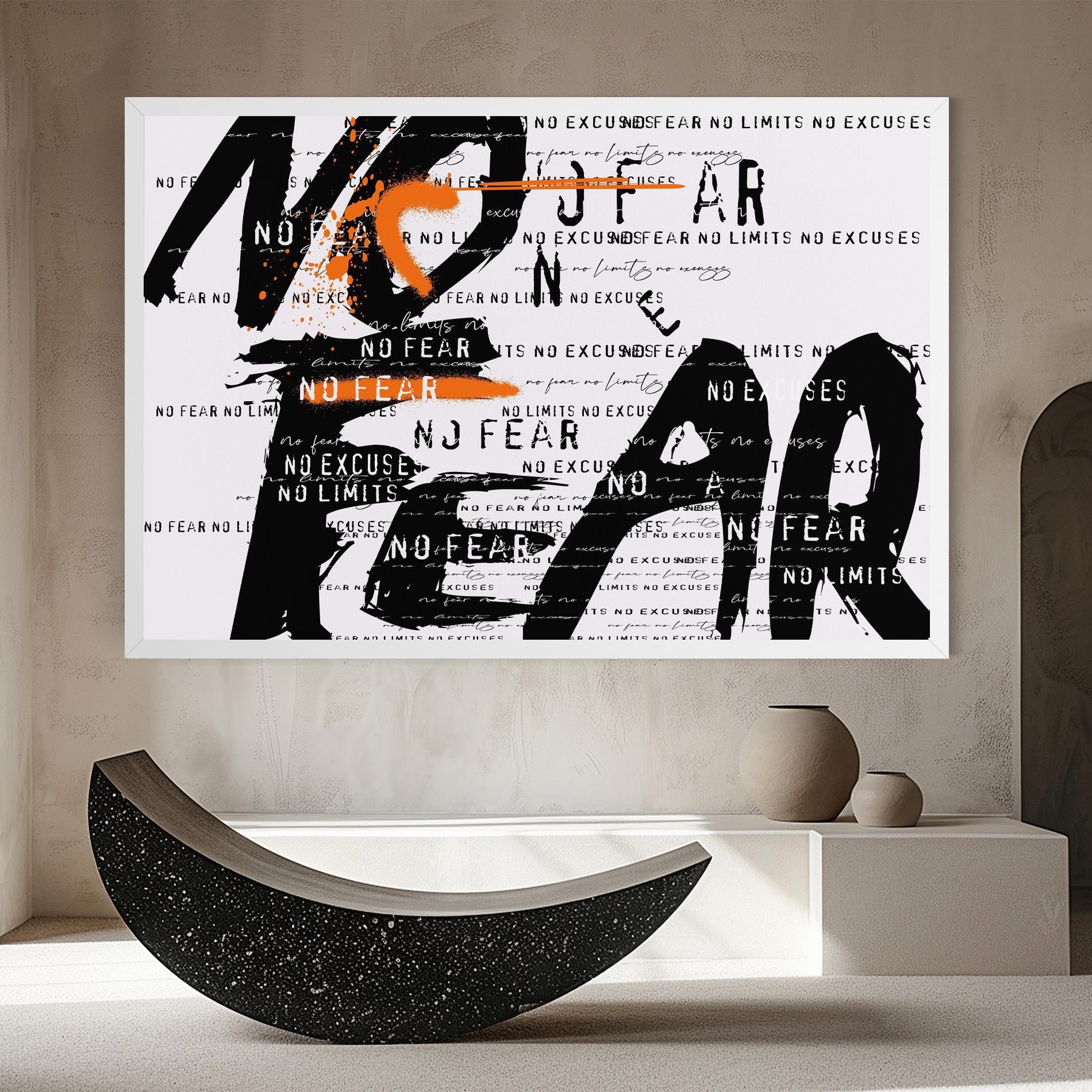 Vászonkép No Fear Graffiti mockup 8