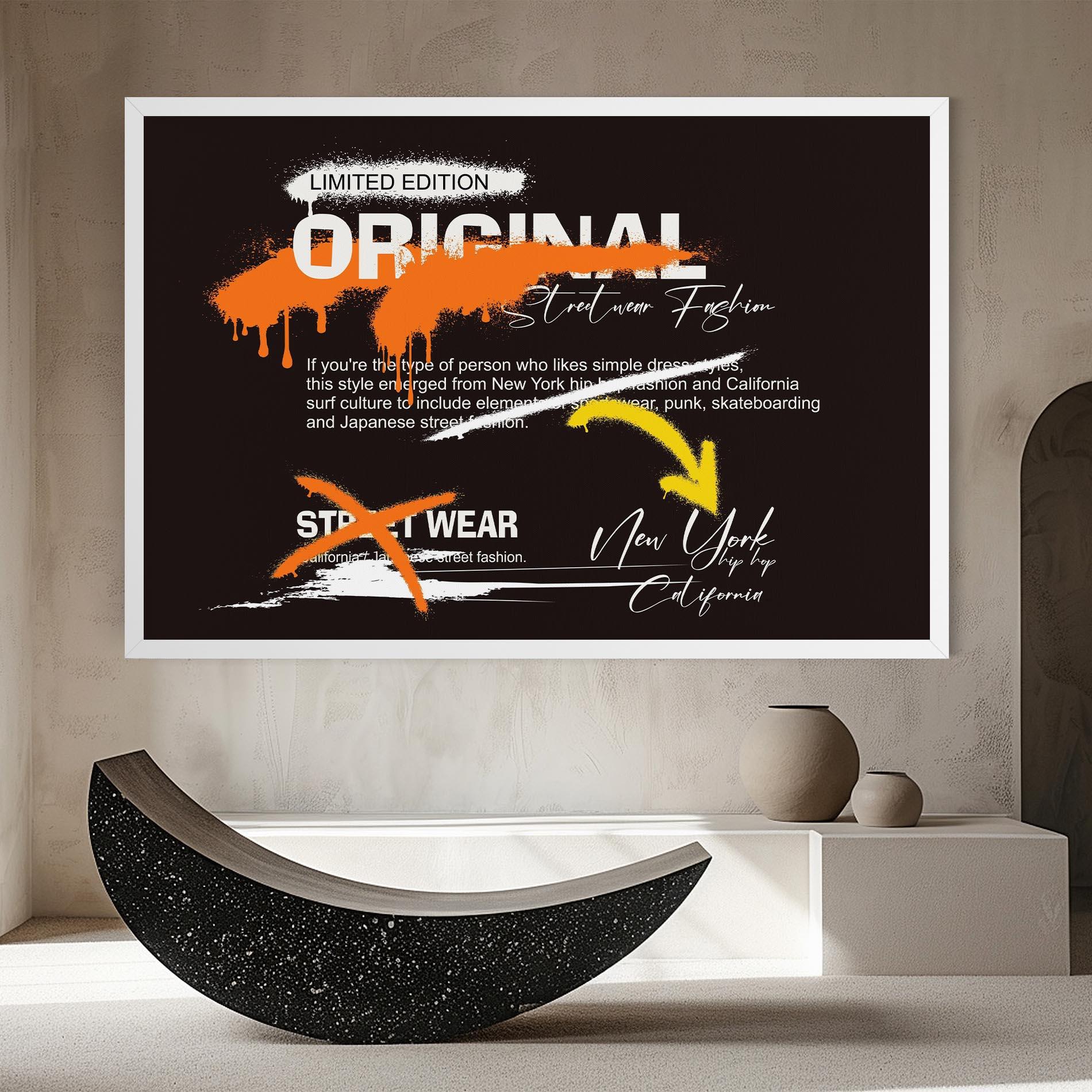 Vászonkép Original Style Graffiti mockup 8