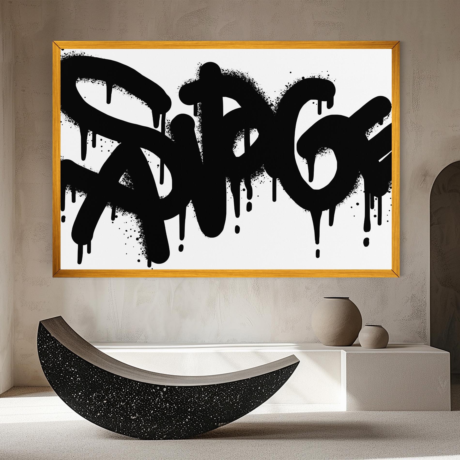 Vászonkép Graffiti Savage mockup 8