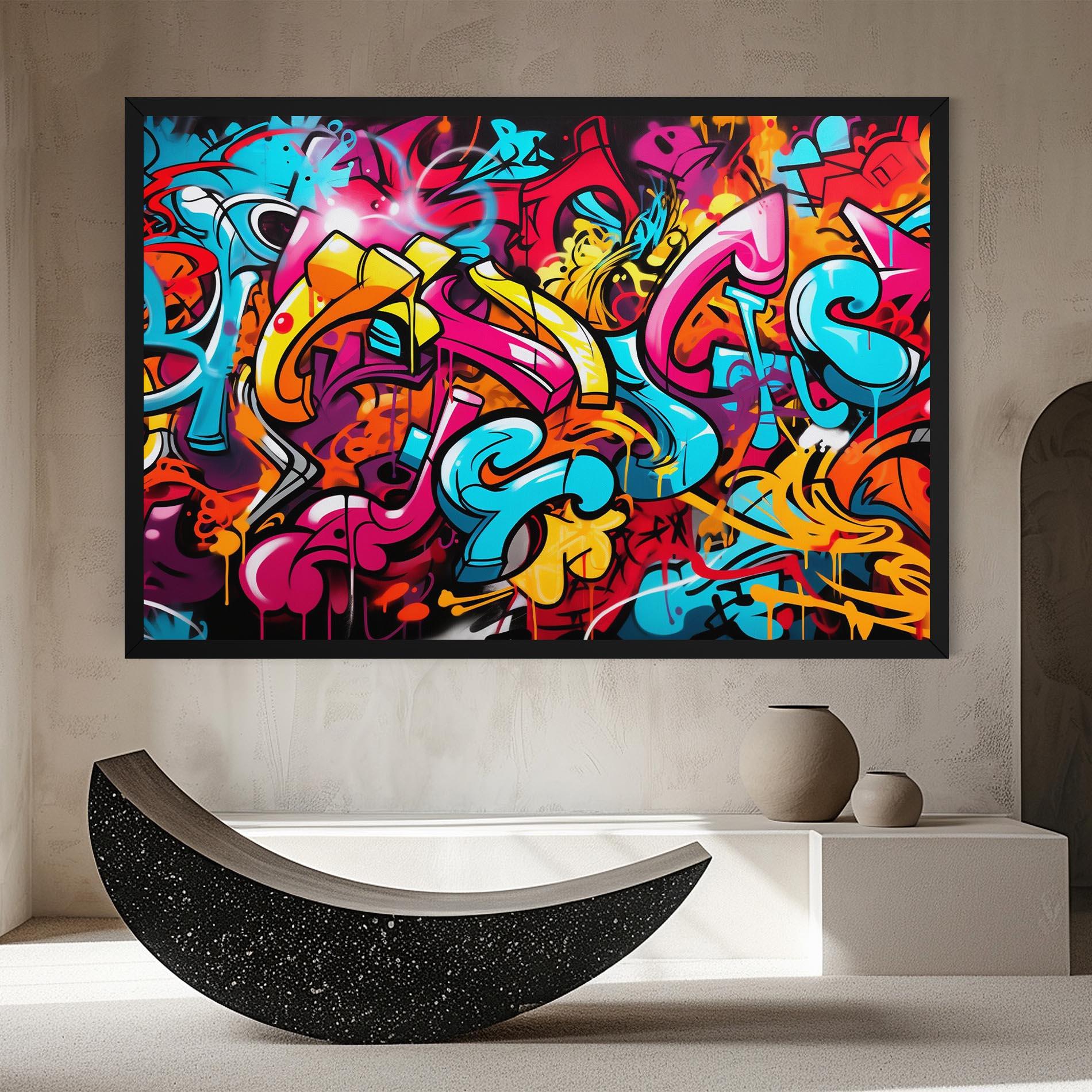 Vászonkép Abstract Graffiti mockup 8