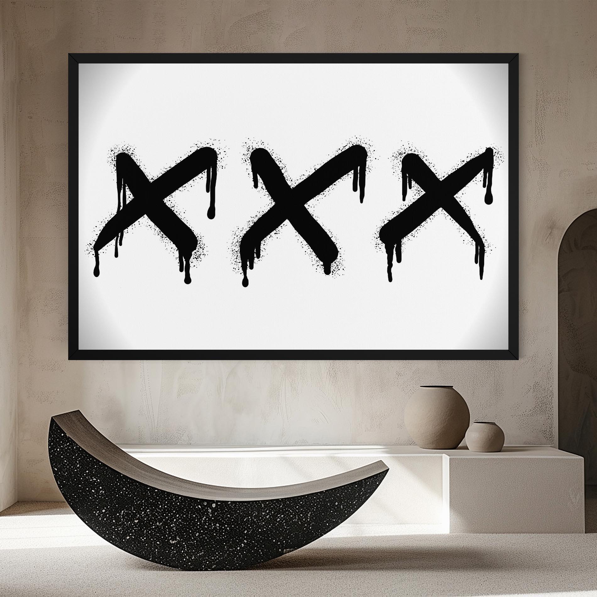 Vászonkép Grafiti X Spray mockup 8