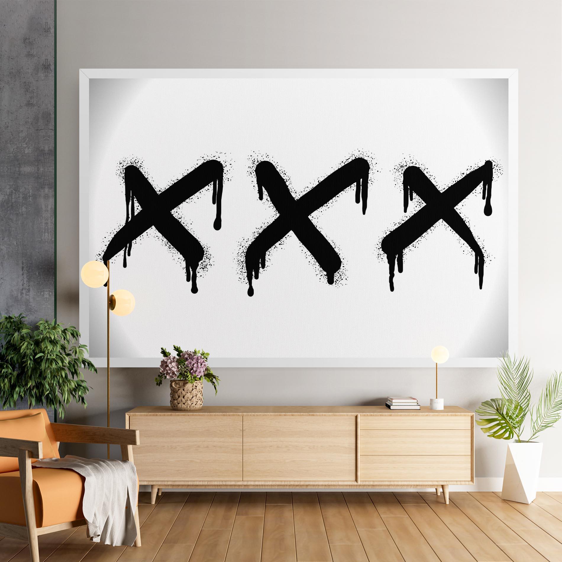 Vászonkép Grafiti X Spray mockup 9