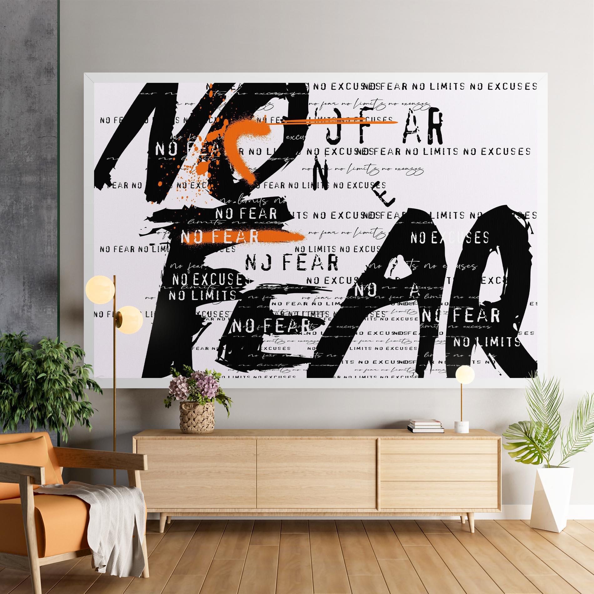 Vászonkép No Fear Graffiti mockup 9