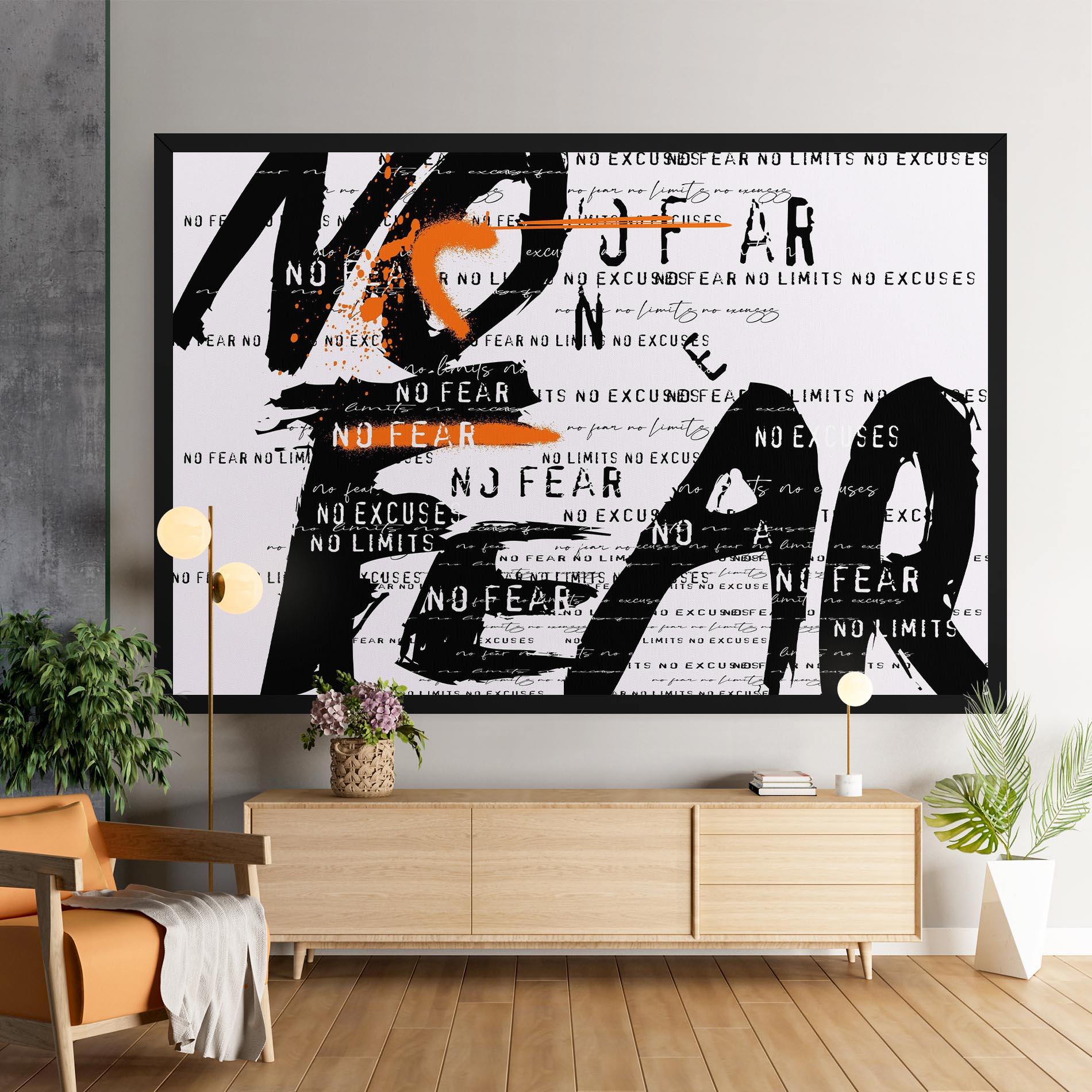 Vászonkép No Fear Graffiti mockup 9