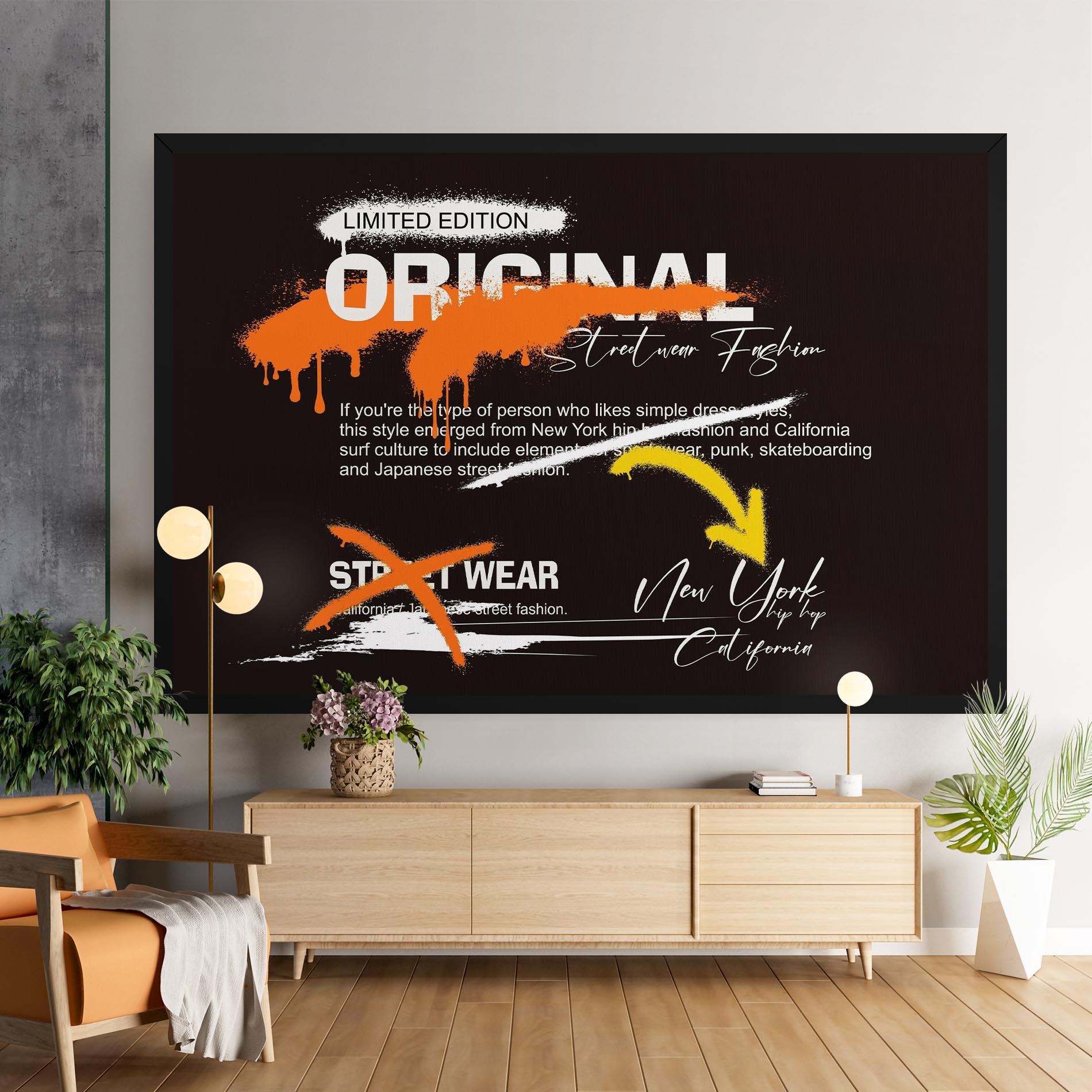 Vászonkép Original Style Graffiti mockup 9