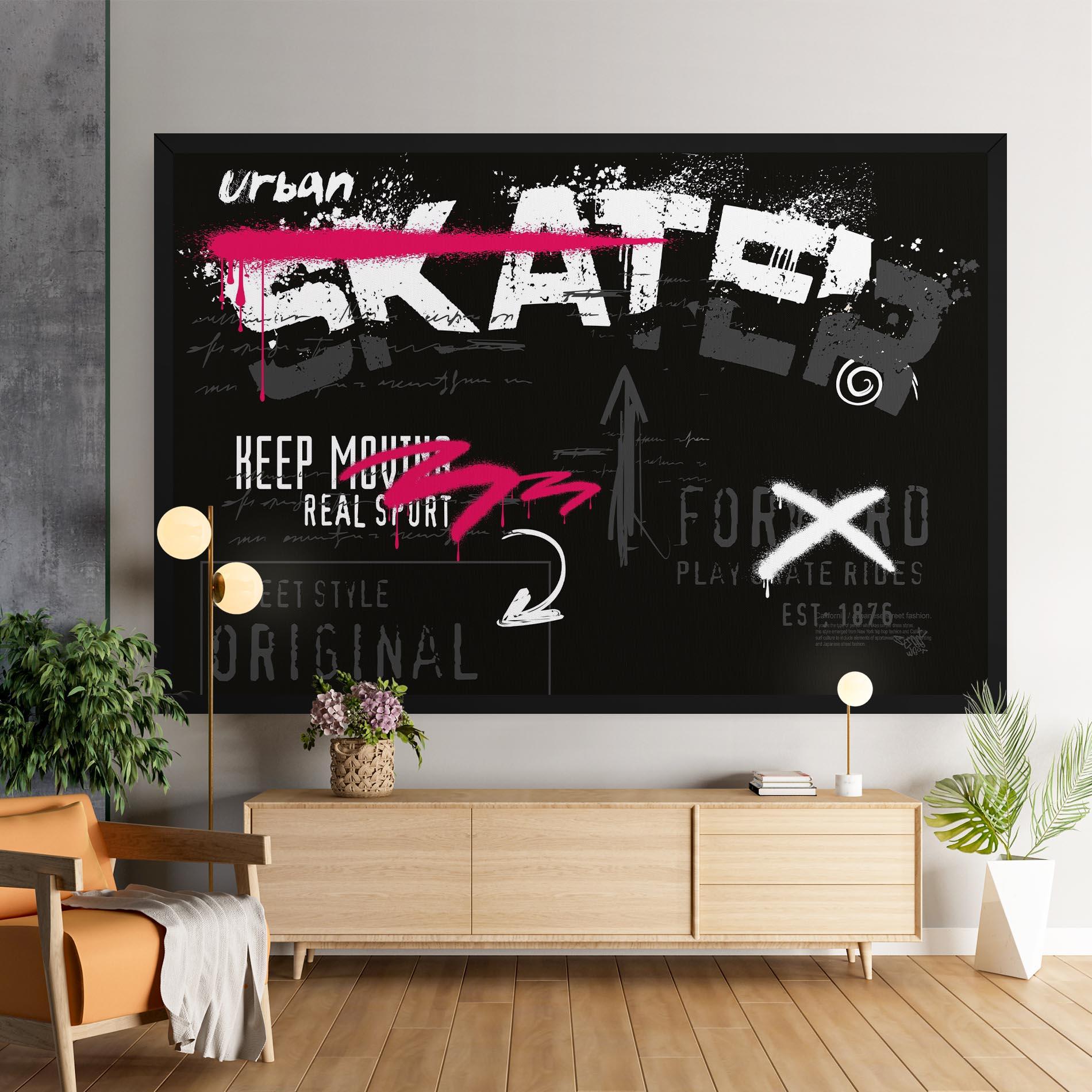 Vászonkép Skater Spray mockup 9