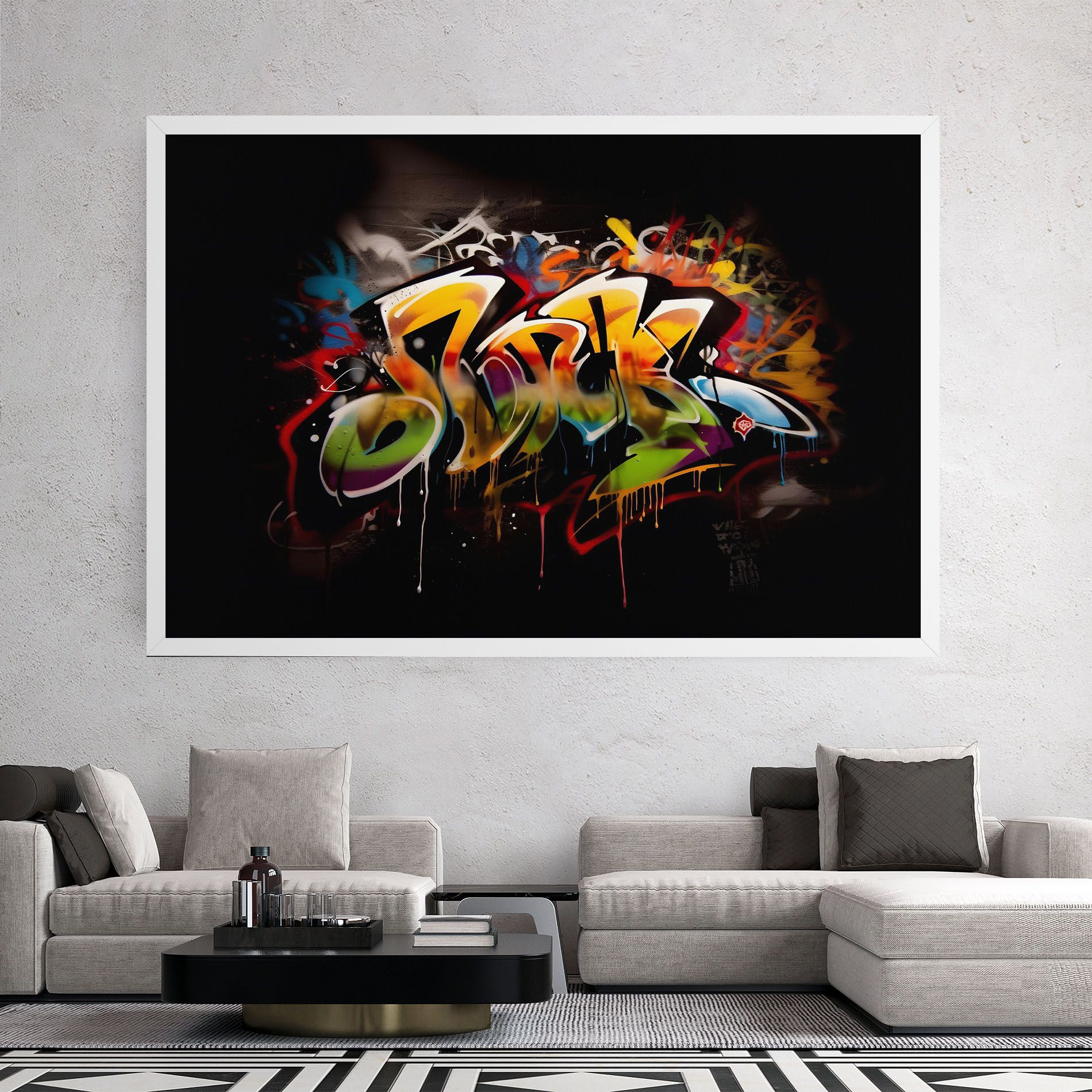 Graffiti Style Wall mockup 2