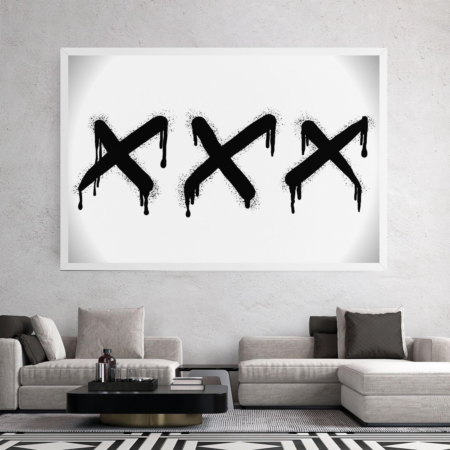 Vászonkép Grafiti X Spray mockup 2