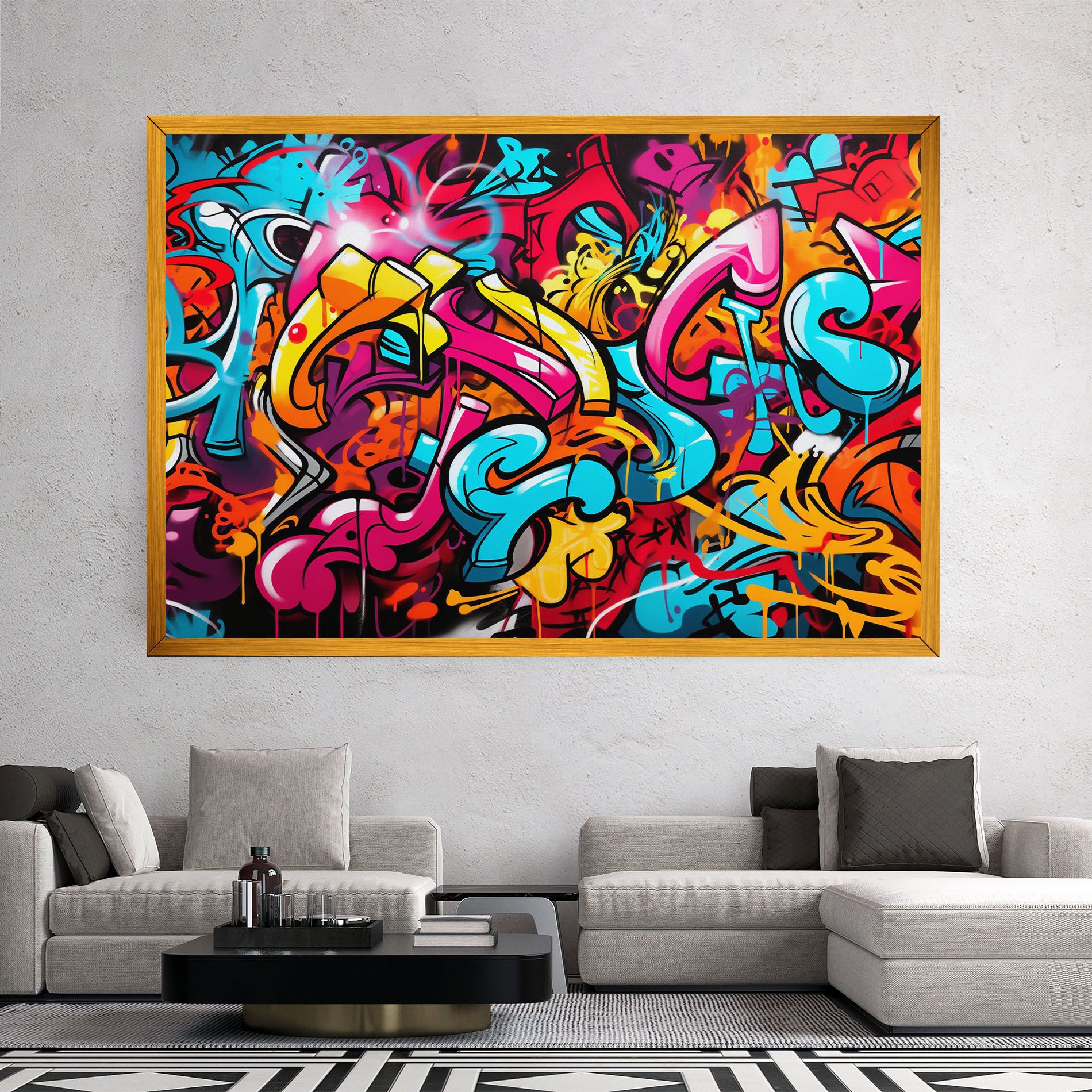 Abstract Graffiti mockup 2