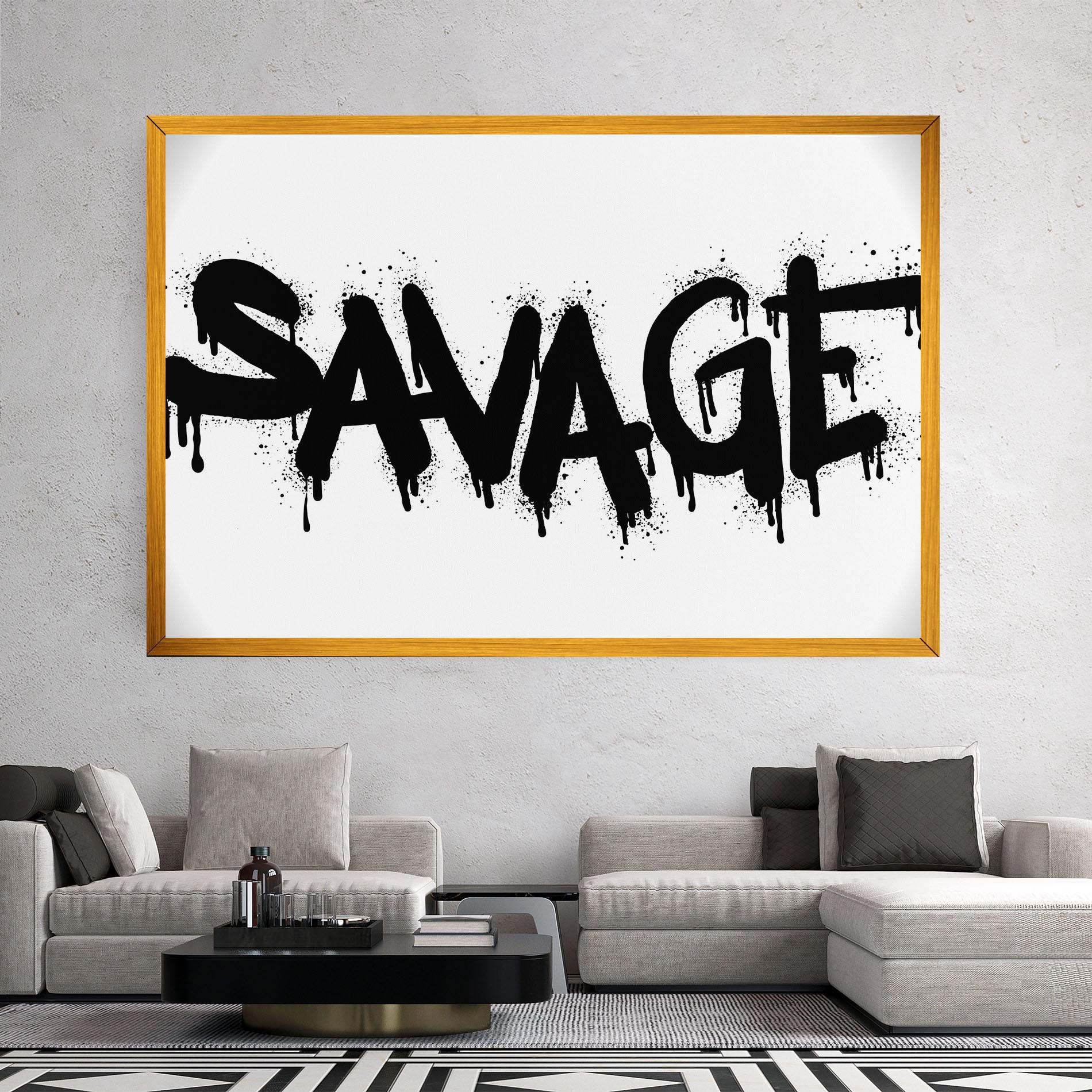 Vászonkép Savage Graffiti Spray mockup 2