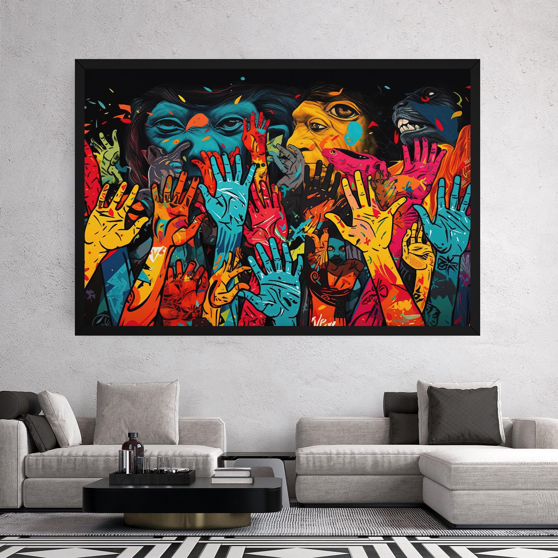 Colorful Hands mockup 2