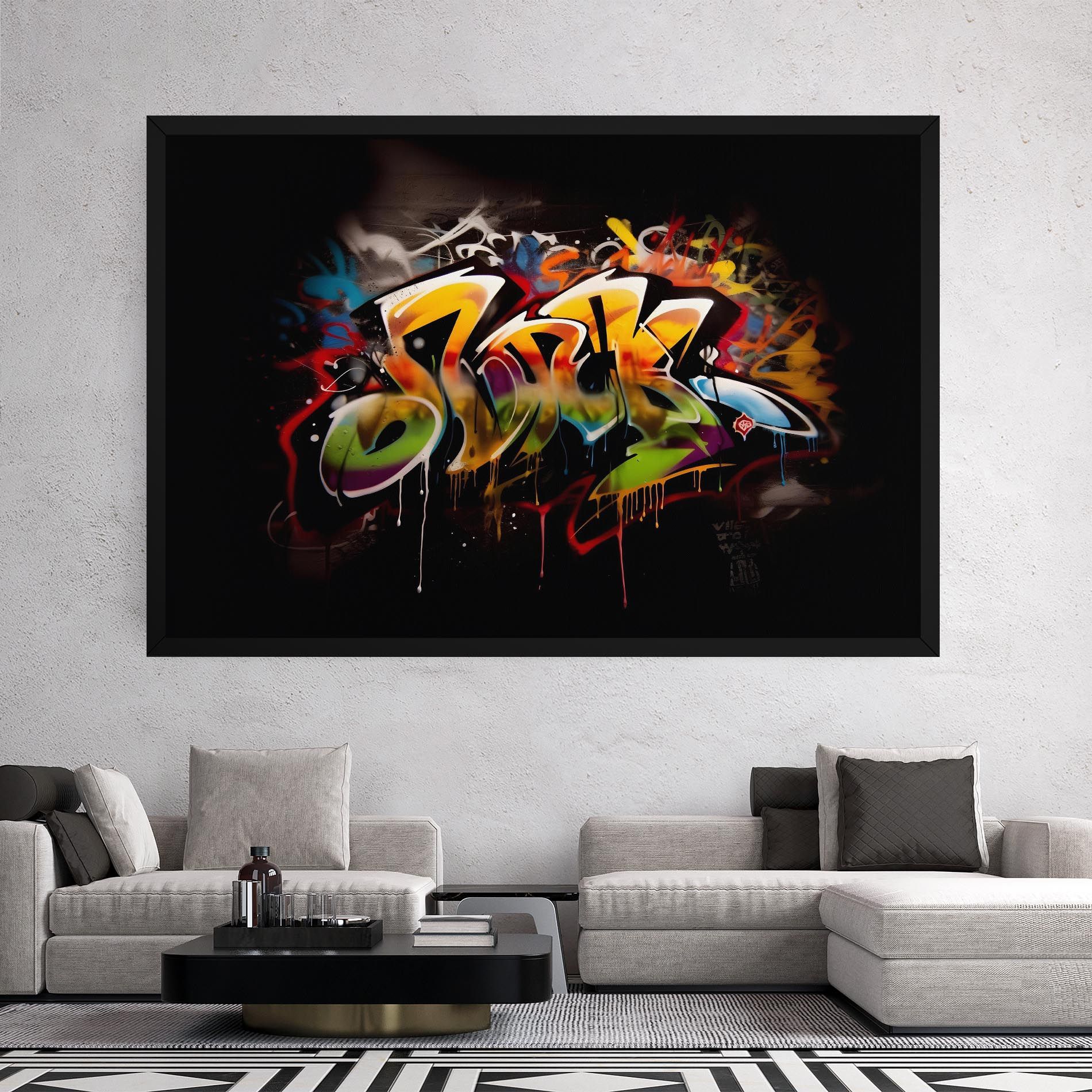 Graffiti Style Wall mockup 2