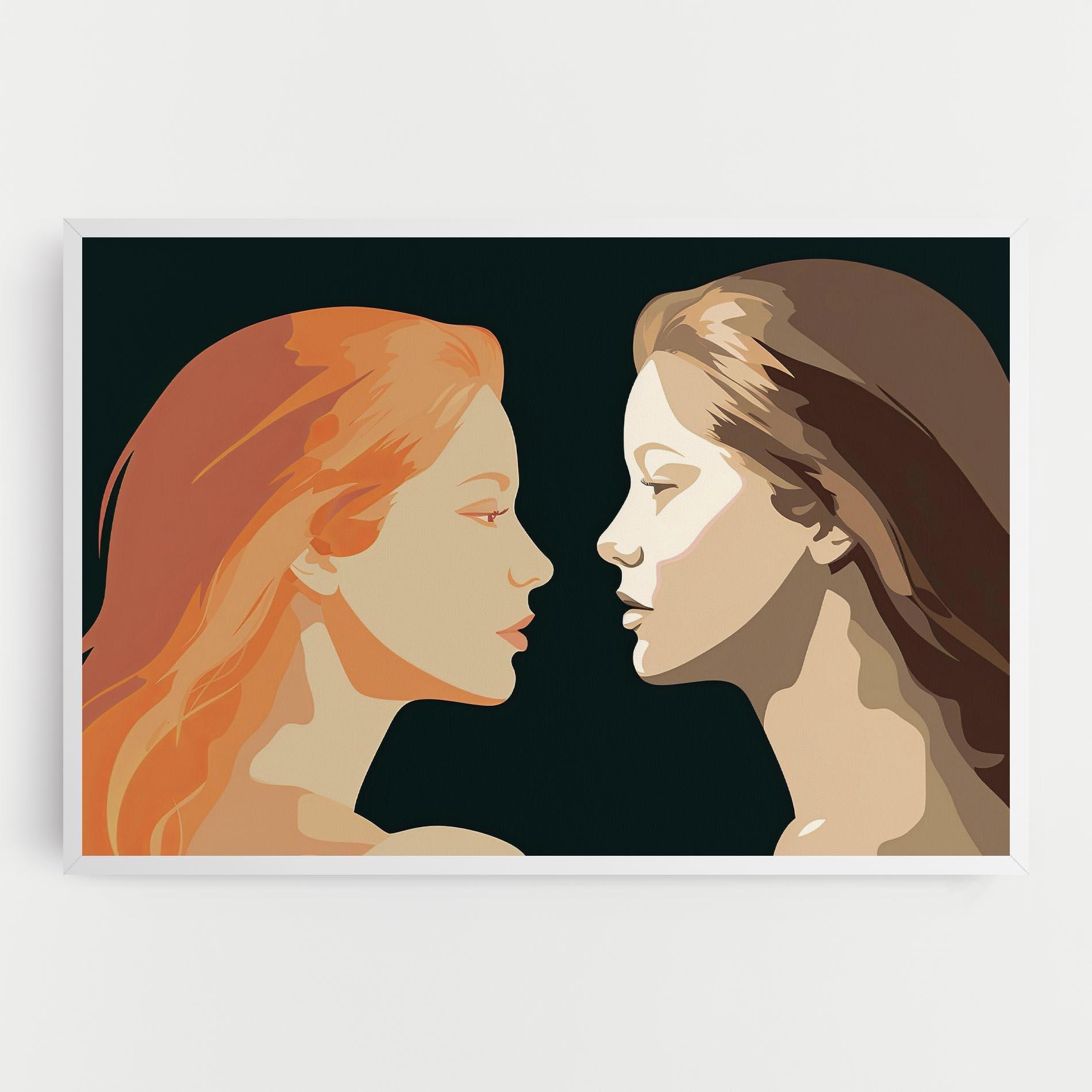 Vászonkép Orange Pop Girl mockup 0