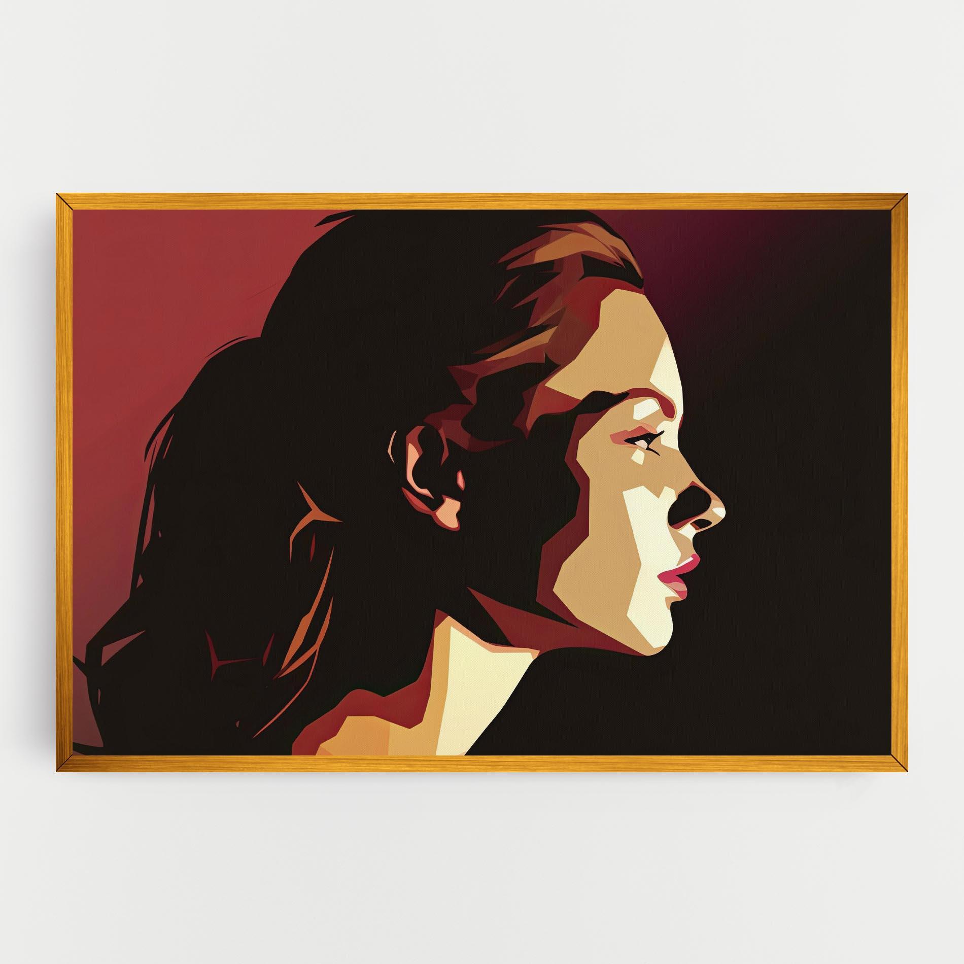 Vászonkép Cream Red Pop Art mockup 0